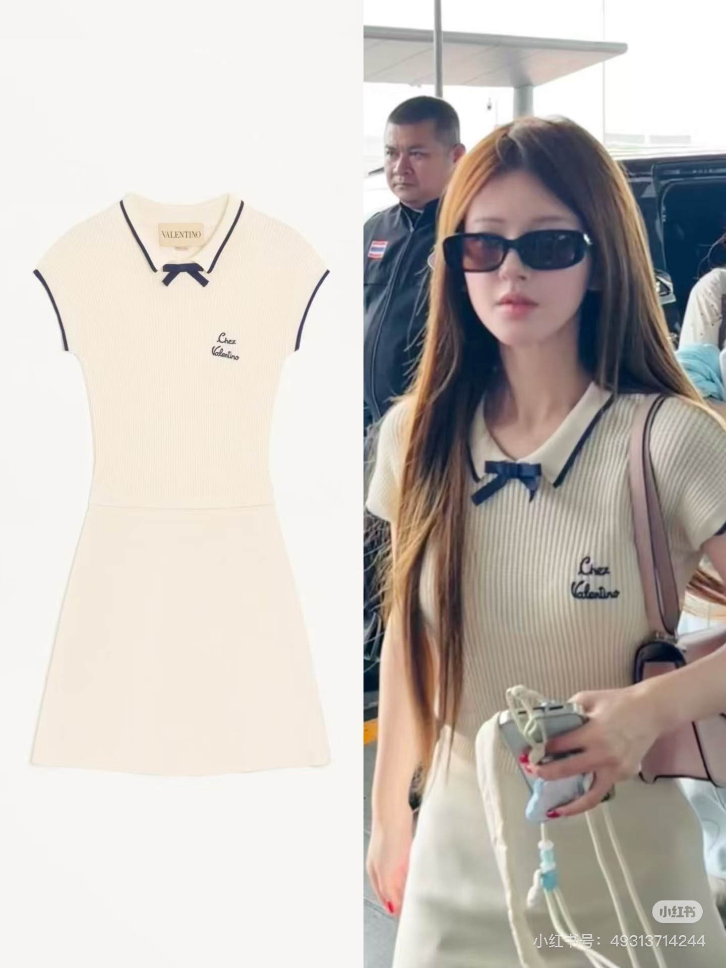 NO:932455,Model No. G26071708 VALENTIN*O Warren's new high-end customized celebrity Zhao Lusi's same style bow-embroidered letter embroidery on the chest, contrasting edges, segmented splicing, lapel waistcoat, waist slimming knitted dress!  (M size bust 68, waist 58, raglan sleeve length 17, dress length 92) batch,,valentino,valentino,skirts,19860909款号G26071708 VALENTIN*O华伦家新款高端定制明星赵露思同款蝴蝶结装饰胸前字母刺绣撞色包边分段拼接、翻领坎肩收腰显瘦针织连衣裙！ （M码胸围68,腰围58,连肩袖长17,衣长92）批,,valentino,valentino,skirts,,Women's clothing