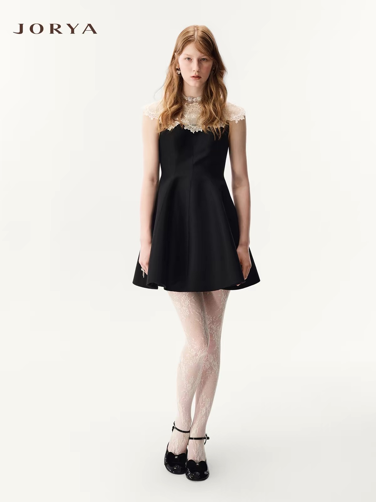NO:933173,Model No. G26071630 JORYA* Zhuoya’s new high-end custom-made light silk satin fabric, ladylike style sexy lace embroidery splicing, invisible zipper design on the back, waist slimming, sleeveless full-sleeved princess skirt mini dress!  Black, off-white, (S size bust 80, waist 70, skirt length 86), Dolce & Gabbana-clothing, Dolce&Gabbana, skirts,19860909款号G26071630 JORYA*卓雅新款高端定制光感蚕丝缎面料、气质名媛风性感蕾丝绣花拼接后背隐形拉链设计收腰显瘦无袖大摆公主裙小礼服连衣裙！黑色、米白色、 （S码胸围80,腰围70,裙长86）,杜嘉班纳-服装,Dolce&Gabbana,skirts,,Women's clothing