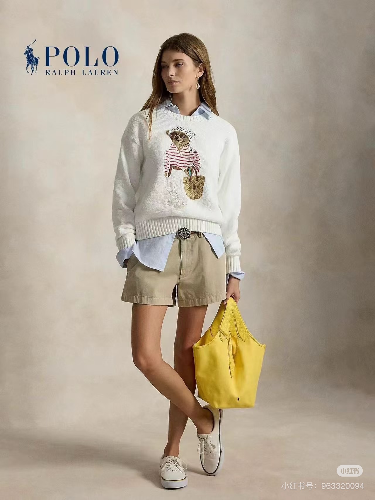 NO:933756,Model No. G26071735 Ralph Laure*Ralph's RL new high-end customized cartoon super cute sunglasses shoulder bag bear wearing contrasting striped sweater pattern RL letter logo, round neck pullover long-sleeved sweater short top!  (M size shoulder width 52, chest 106, sleeve length 58, dress length 57) batch,,loro piana,satchels,sweaters,19860909款号G26071735 Ralph Laure*拉夫家RL新款高端定制卡通超可爱墨镜挎包小熊身穿撞色间条毛衣图案RL字母徽标、圆领套头长袖针织衫短款上衣！ （M码肩宽52,胸围106,袖长58,衣长57）批,,loro piana,satchels,sweaters,,Women's clothing
