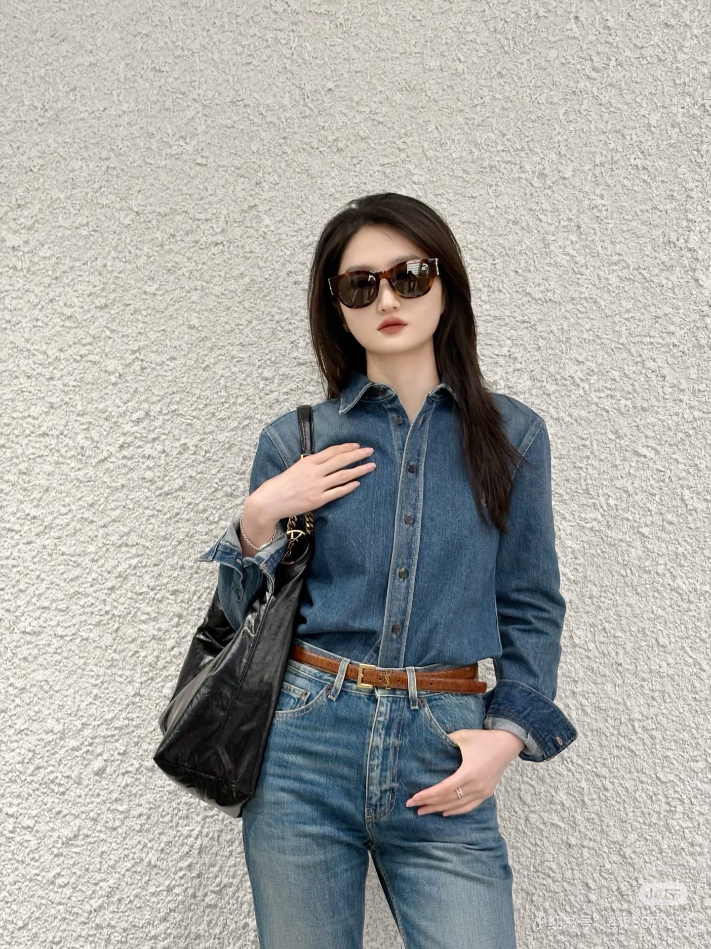 NO:943708,Model No. G26072048 Yves Saint Laurent high-end YSL high-end customized washed denim fabric, buttons with letter logo embroidered on the chest, slim fit, buttoned lapel, long-sleeved denim jacket!  Apricot, blue, 36-38-40 (F36 shoulder width 36, bust 88, sleeve length 59, dress length 60) batch,, saint laurent, saint laurent, jackets & coats,19860909款号G26072048 圣罗兰 高版本YSL高端定制水洗牛仔面料、纽扣刻字母logo胸口刺绣徽标修身显瘦系扣翻领长袖牛仔衣外套！杏色、蓝色、36-38-40（F36码肩宽36,胸围88,袖长59,衣长60）批,,saint laurent,saint laurent,jackets & coats,,Women's clothing
