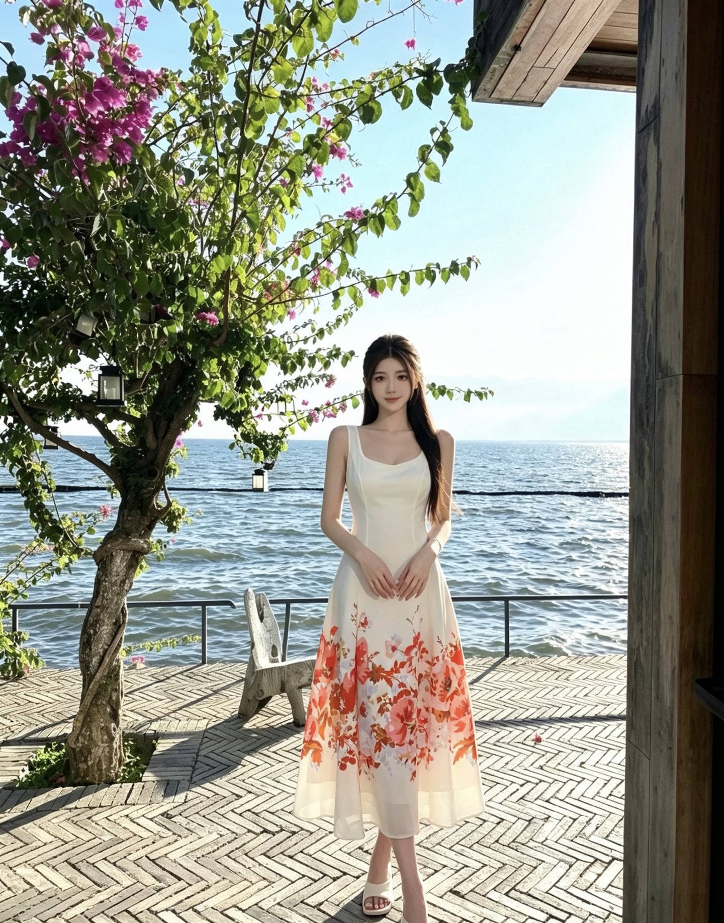 NO:933722,Model No. G26071756 ZIMMERMA*N Zimmerman's new Australian brand, high-end customized linen blended fabric, travel resort style fashionable sweet red floral print, sexy hollow design on the back, large backless lace-up waist, slimming and wide-sleeved sleeveless suspender dress!  1.2.3.4/SMLXL (size 2 bust 80~86, waist 68, skirt length 126) batch,,skirts,19860909款号G26071756 ZIMMERMA*N兹默曼新款澳洲品牌 高端定制亚麻混纺面料、旅游度假风时尚甜美红色花卉印花、后背性感挖空设计大露背系带收腰显瘦大摆无袖吊带连衣裙！1.2.3.4/SMLXL（2码胸围80～86,腰围68,裙长126）批,,skirts,,Women's clothing