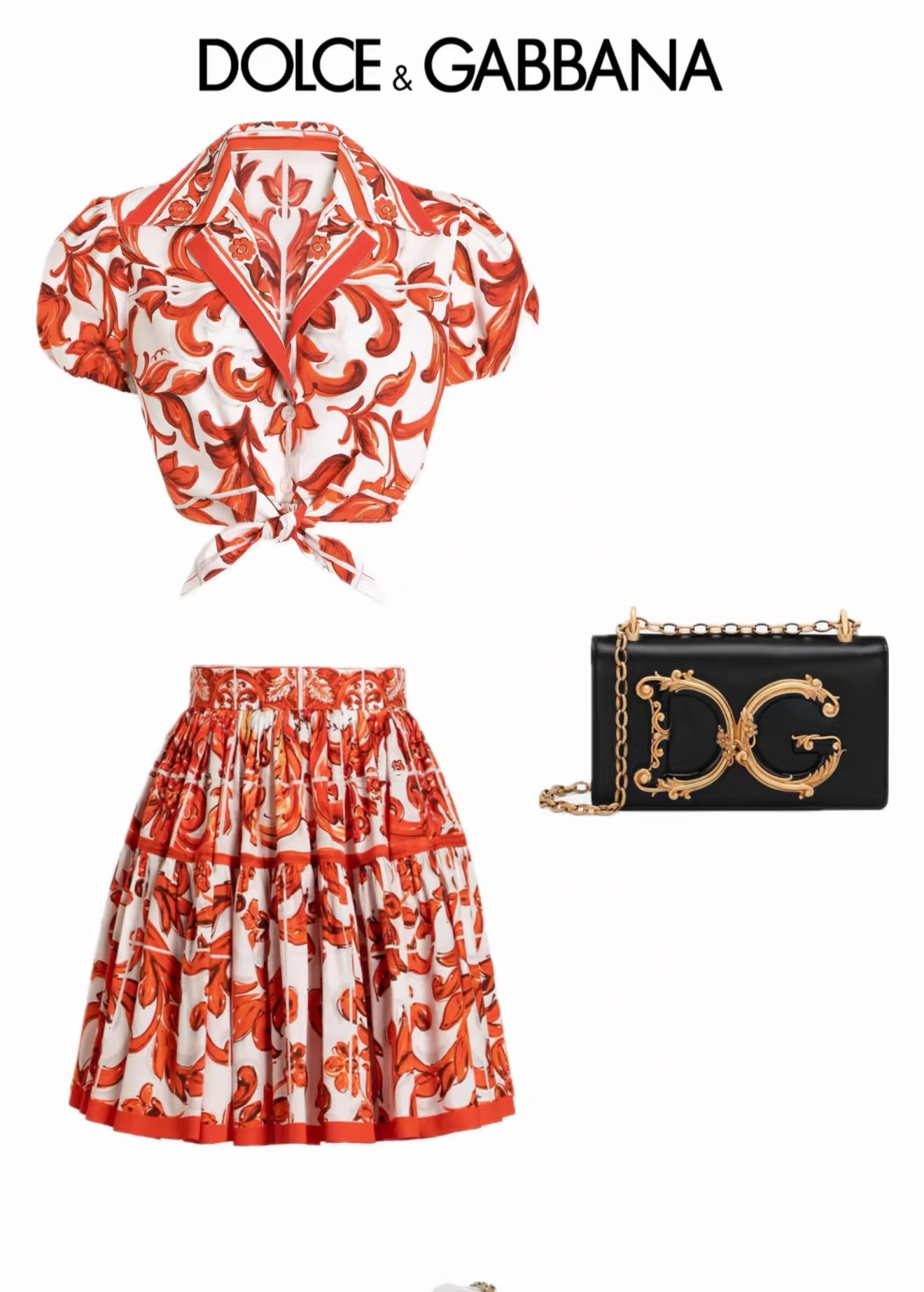NO:941802,Style No. D26072034 & Dolce & Gabbana DG* new summer romantic orange retro print, hem bow ribbon ribbon knotted single-breasted placket short lapel shirt top!   (M size bust 100, sleeve length 23, dress length 40), Dolce & Gabbana-clothing, Dolce&Gabbana, shirts,19860909款号D26072034 &杜嘉班纳DG*新款夏日浪漫橙色系复古印花、下摆蝴蝶结飘带系带打结单排扣门襟短款翻领衬衫上衣！  （M码胸围100,袖长23,衣长40）,杜嘉班纳-服装,Dolce&Gabbana,shirts,,Women's clothing
