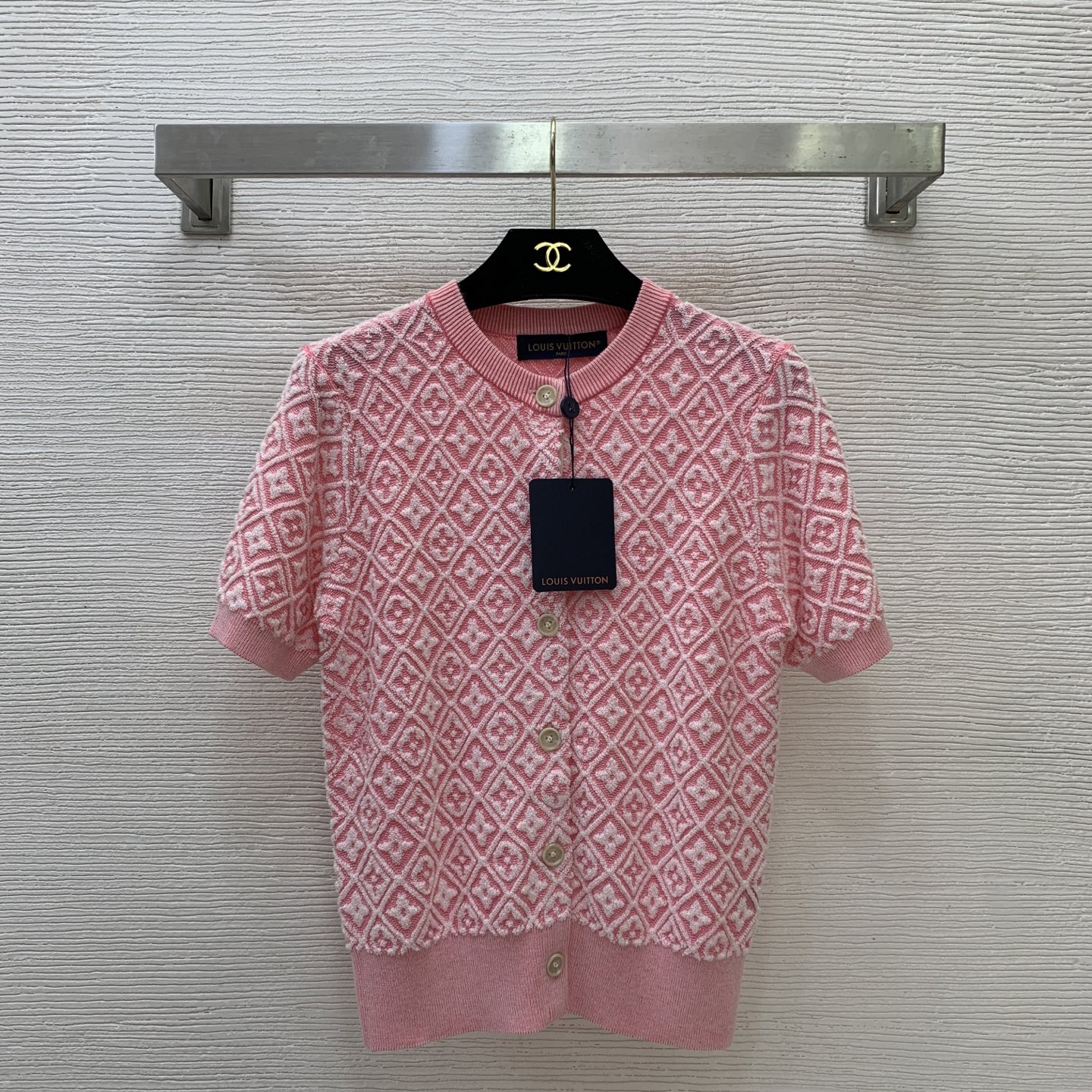 louis vuitton monogram toweling polo top