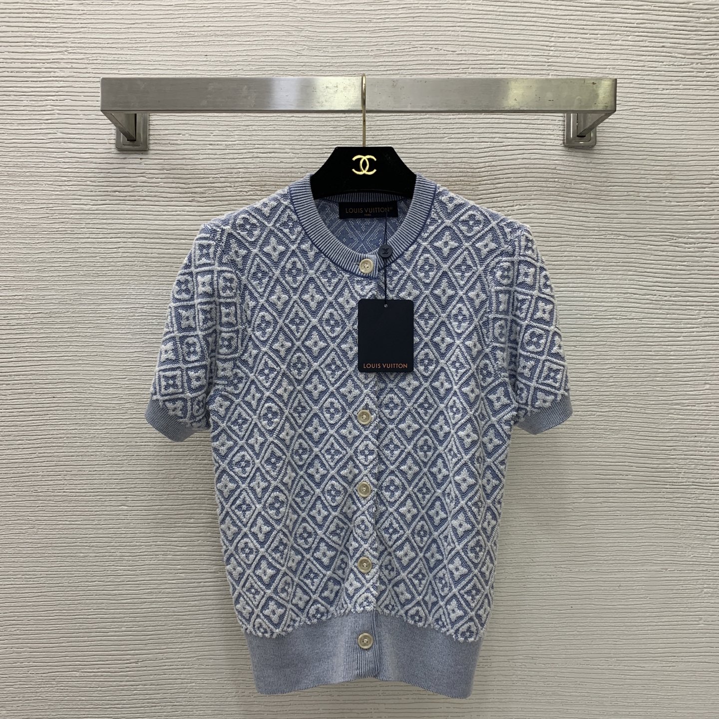 louis vuitton monogram toweling polo top