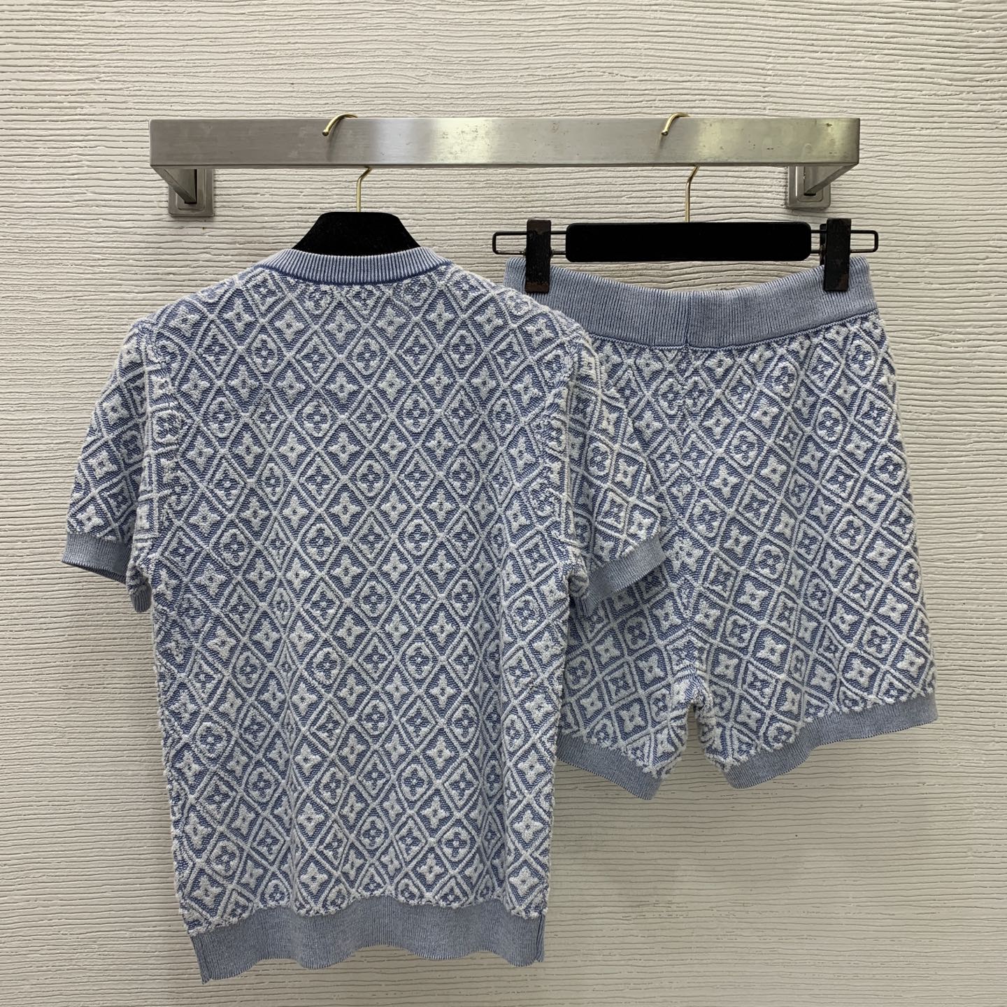 louis vuitton monogram toweling knit set