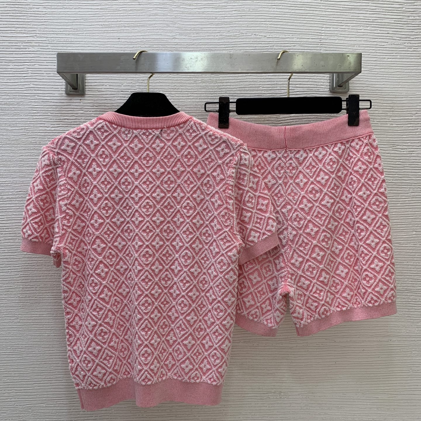 louis vuitton monogram toweling knit set