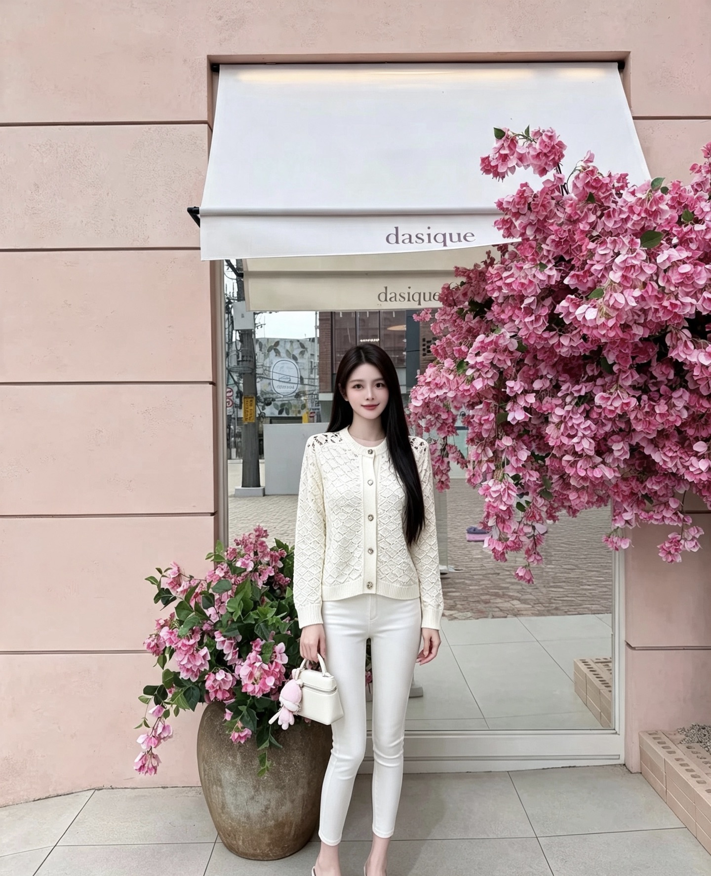 NO:951616,Style number G26081028 CHANE*L new high-end customized wool yarn fabric is soft, comfortable, fashionable and versatile!  Customized placket with exclusive double C love icon buttons, rhombus hollow see-through mesh, heavy-duty interwoven knitting technology, ribbed edges, single-breasted long-sleeved knitted cardigan jacket top!  Beige, 36-38-40 (size 38 bust 92, raglan sleeves 70, length 57/fabric stretch large size for reference only), Chanel-clothing, chanel, chanel, jackets & coats,19860909款号G26081028 CHANE*L新款高端定制羊毛纱线面料质感柔软舒适时髦百搭风！门襟定制专属双C爱心图标纽扣菱格镂空透视网眼重工交织针织工艺罗纹收边单排扣长袖针织开衫外套上衣！米色、36-38-40（38码胸围92,连肩袖70,衣长57/面料弹力大尺寸仅供参考）,香奈儿-服装,chanel,chanel,jackets & coats,,Women's clothing