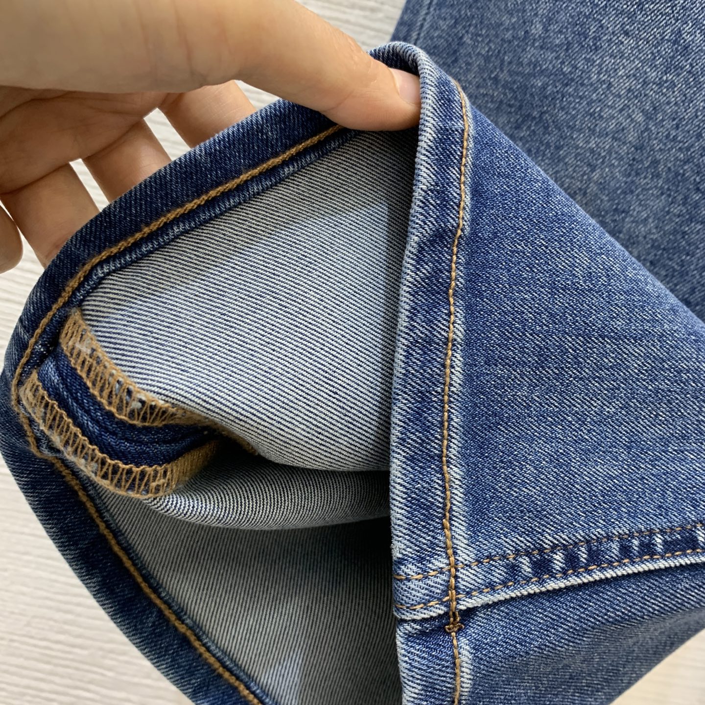 louis vuitton washed denim flared jeans