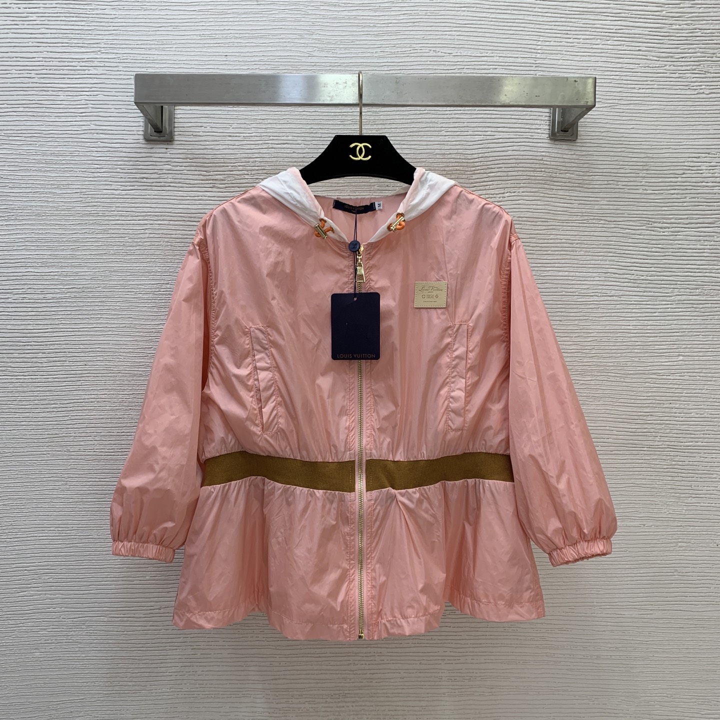 Louis Vuitton Pink Contrast Hooded Jacket