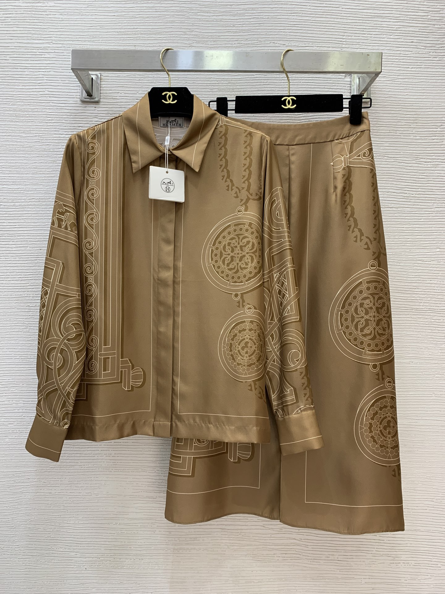 Hermes Printed Shirt Pants Set