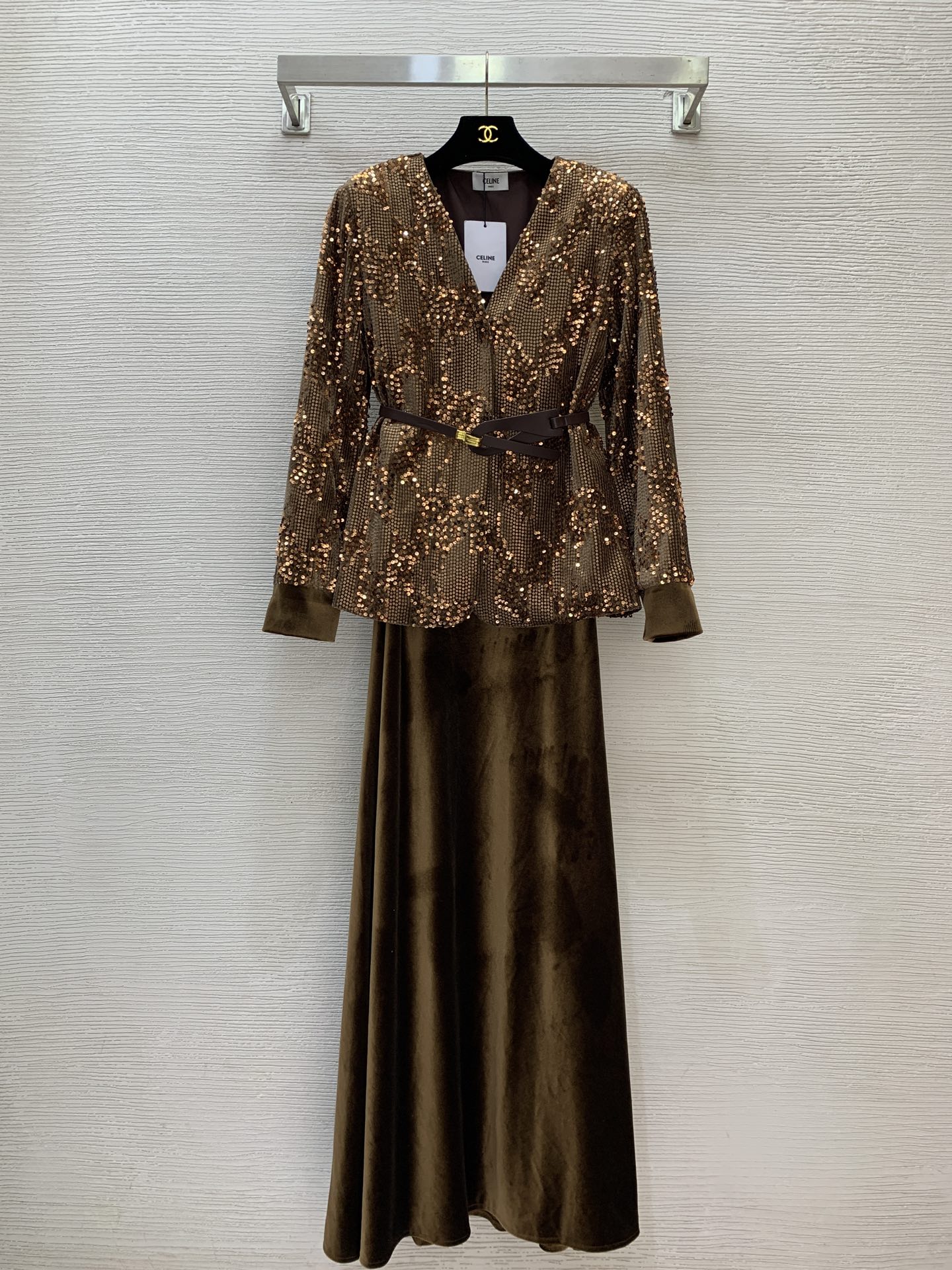 Celine Embellished Peplum Blouse