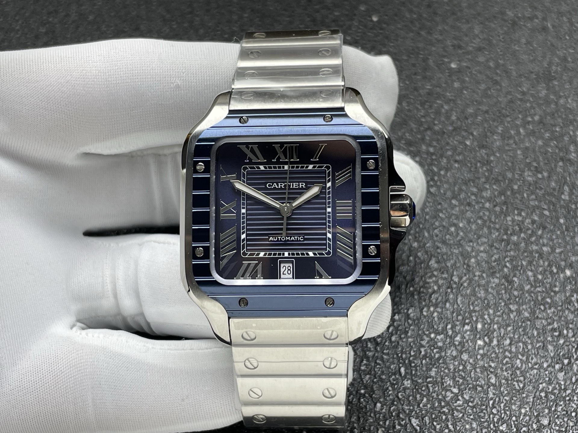 NO:641095,GF steel belt quick release version of Santos on sale [happy],19860909GF钢带快拆版山度士特价[愉快],,Watch