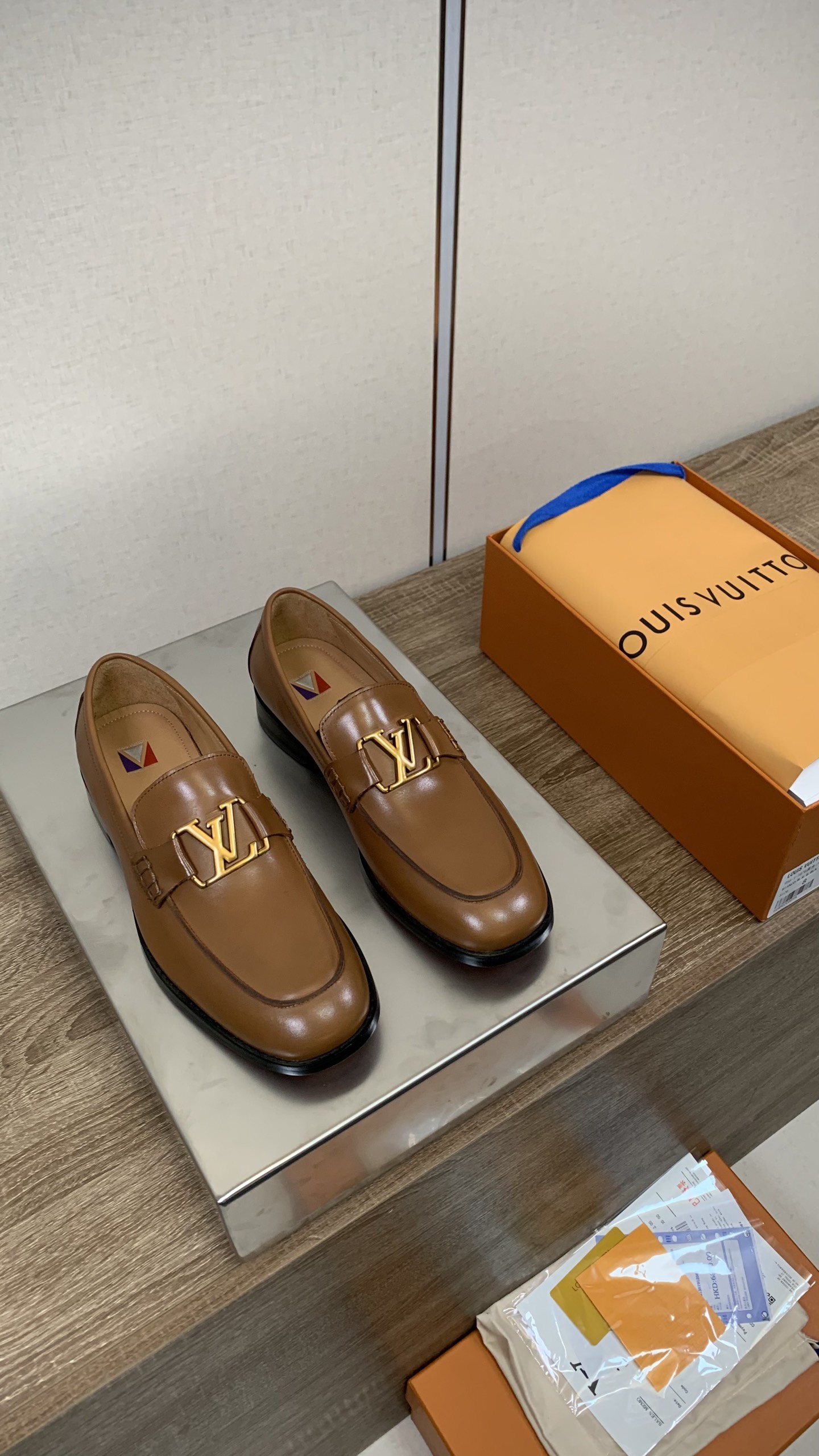 Louis Vuitton Heren Leren Loafers - Zakelijk Casual Stijl - Premium Kwaliteit