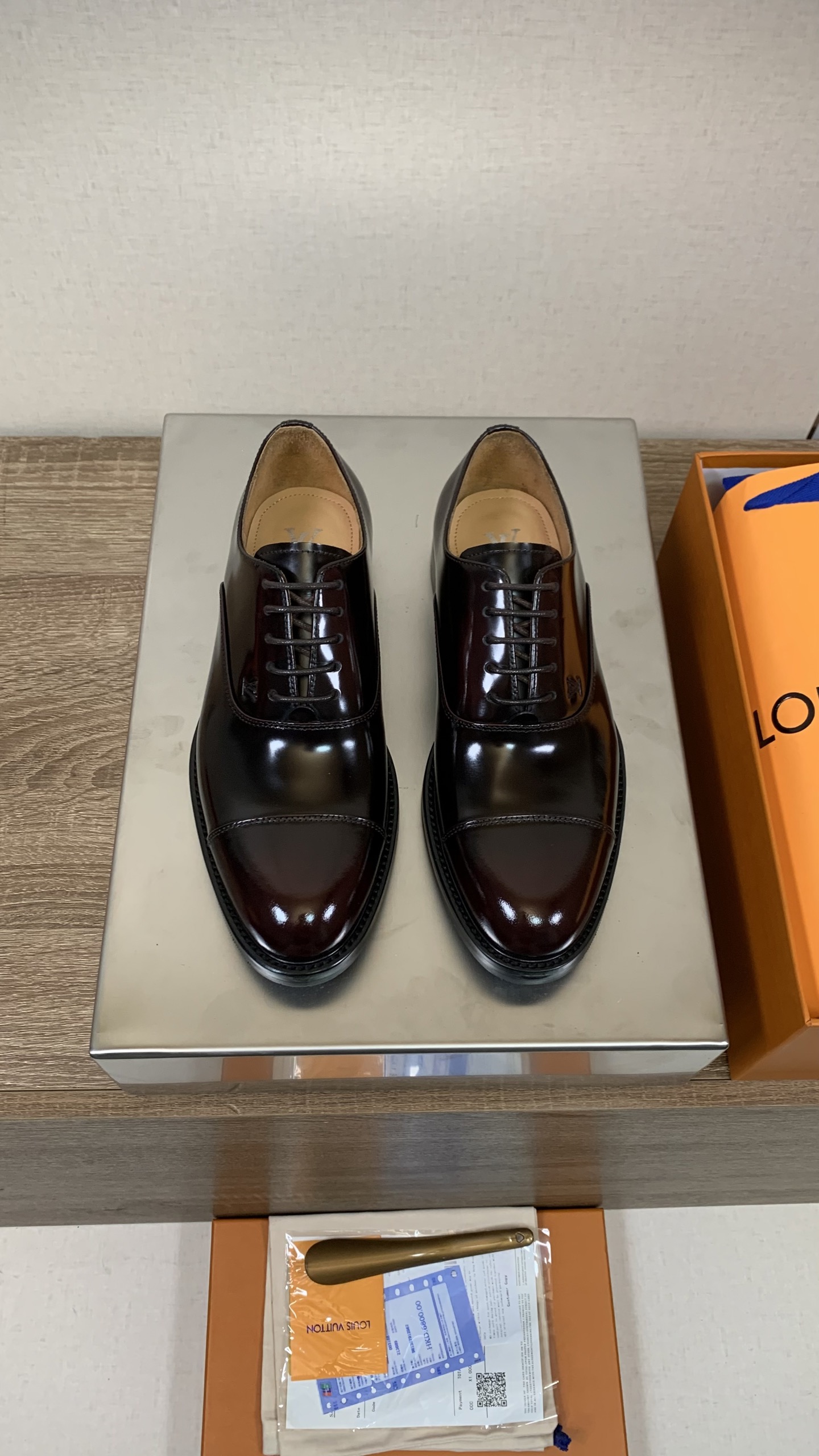 Louis Vuitton Men's Burgundy Leather Business Dress Shoes, Sizes 39-46 3 i1753959053893 1550 0 4