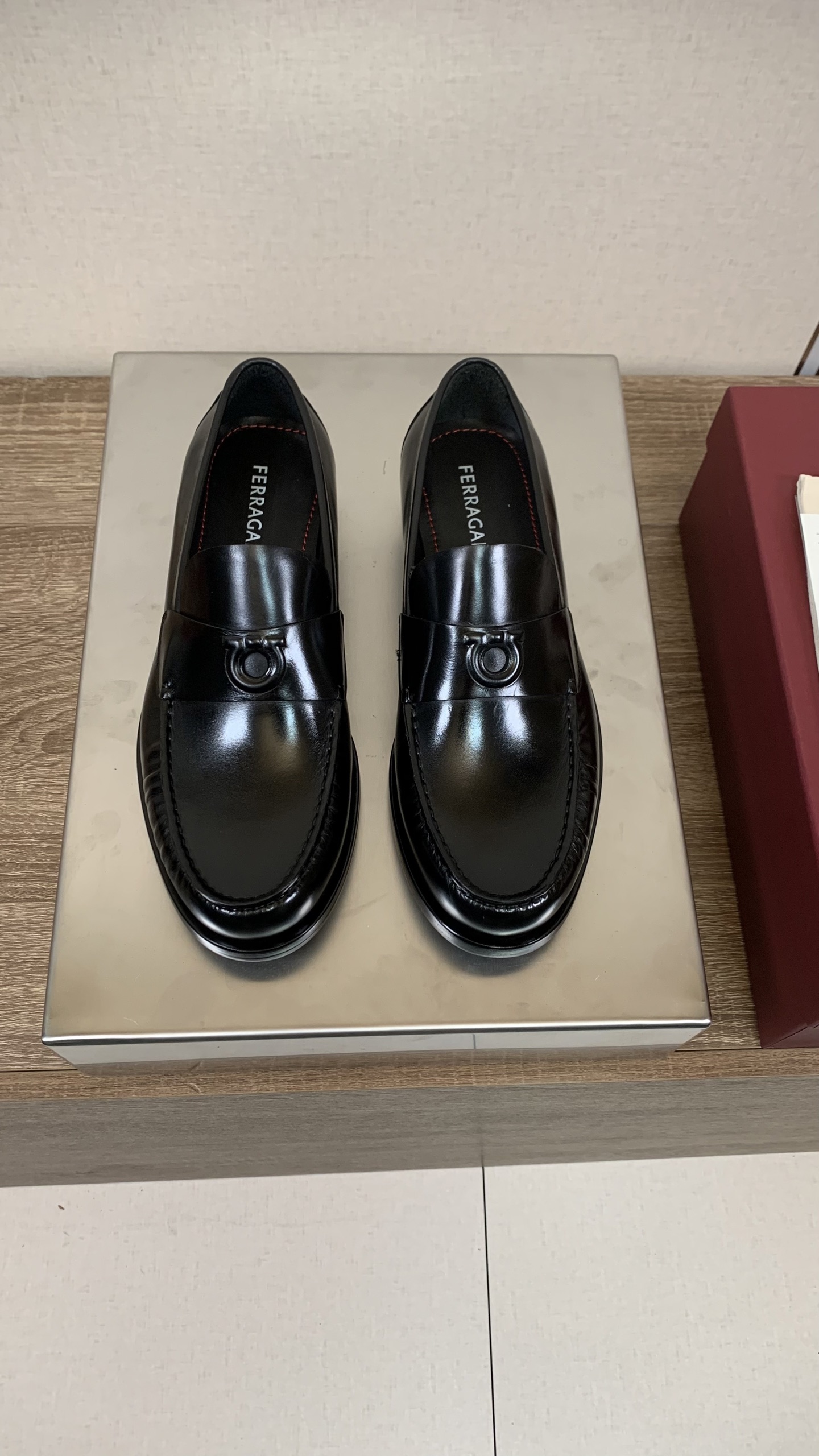 Salvatore Ferragamo Men's Leather Loafers, Black Calfskin 3 i1753970133319 3442 0 1