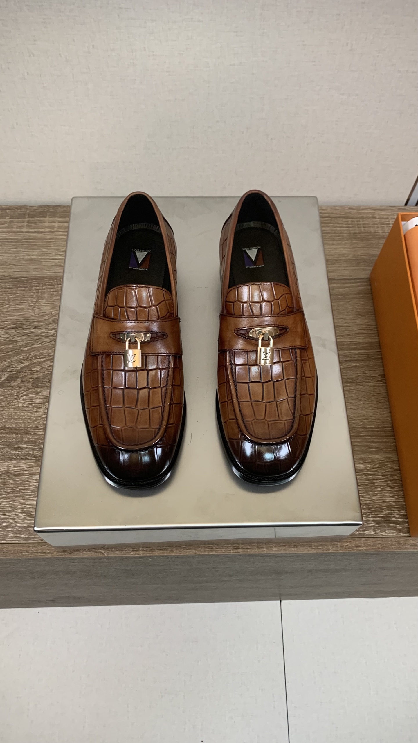 Louis Vuitton Men's Brown Leather Business Casual Loafers Dress Shoes 3 i1755527697002 4162 0 1