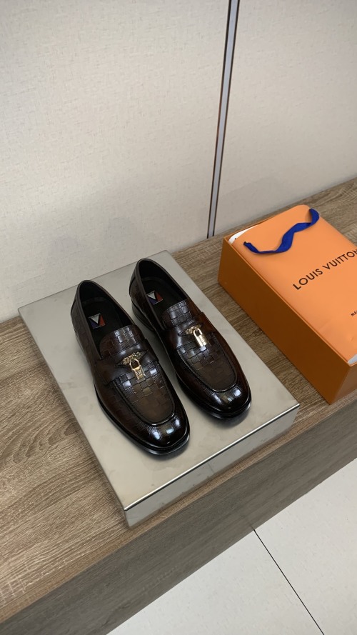 Louis Vuitton Men's Business Loafers, Leather Upper, Comfortable Leather Lining 1 Louis Vuitton Men's Business Loafers, Leather Upper, Comfortable Leather Lining