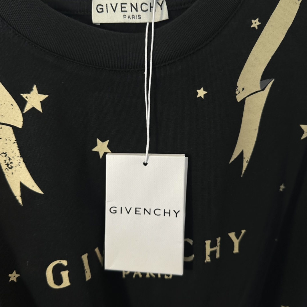 “Givenchy and Brahi: High-Quality Black Short-Sleeved Sun Fabric Shirt” - 图片 3