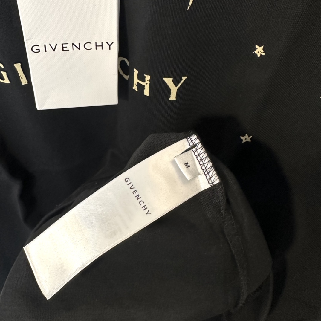 “Givenchy and Brahi: High-Quality Black Short-Sleeved Sun Fabric Shirt” - 图片 4