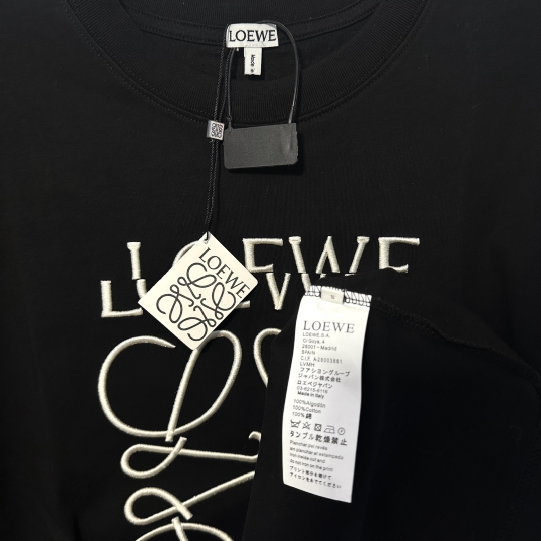 Loewe Zi Wei Embroidered Short Sleeve with Unique Logo Stitching - 图片 4