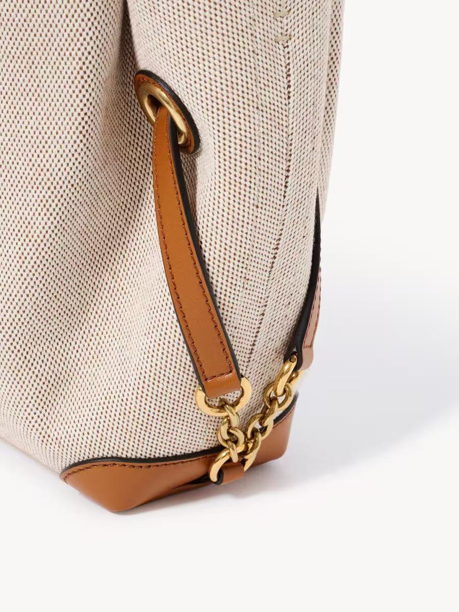 Chloé Chloe clover canvas bag 0326 small brown official website picture