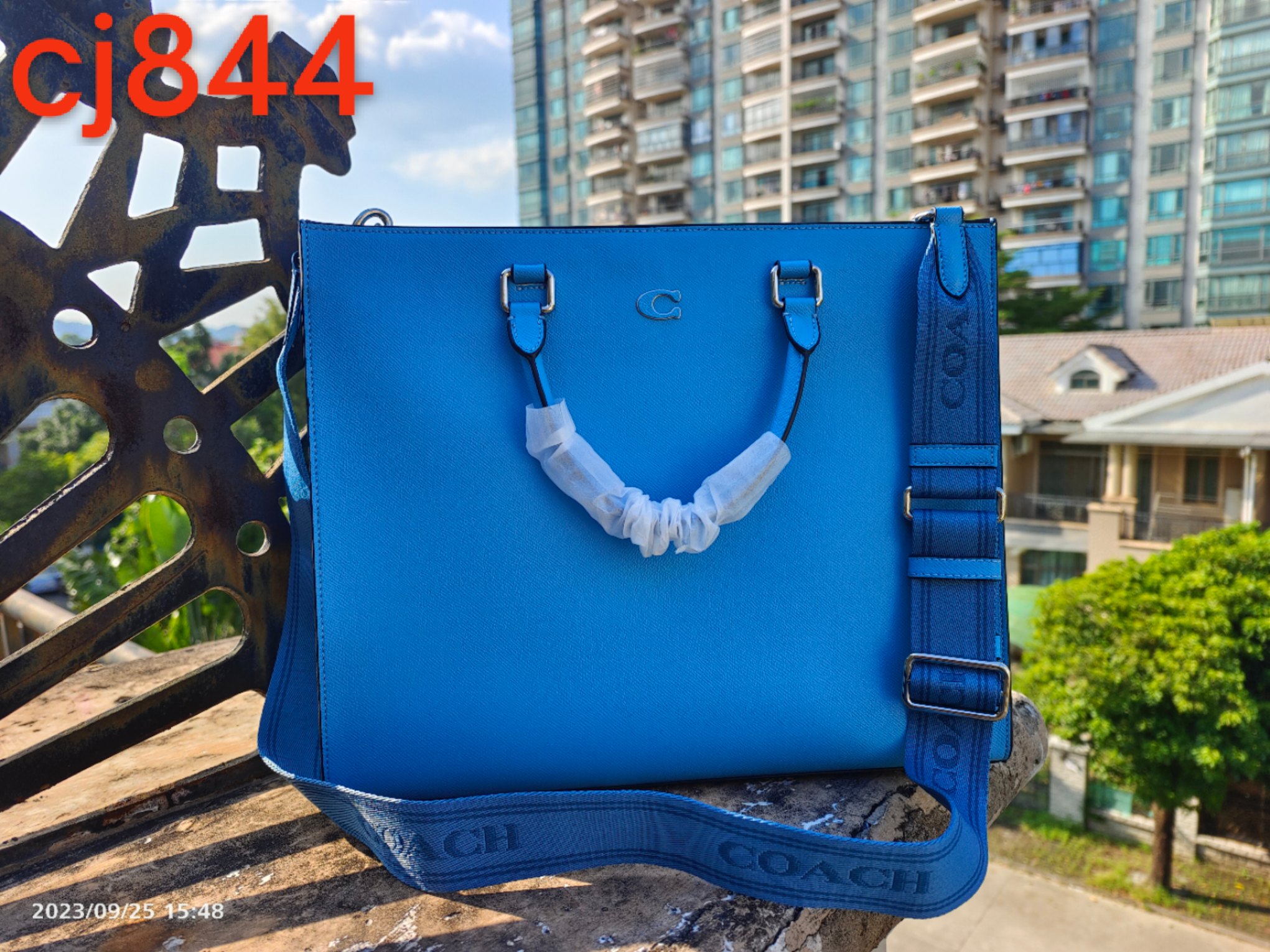 Coach Coach蔻驰cj844 男士黑色 标志40号托特包 手提包 标志40号托特包牛皮