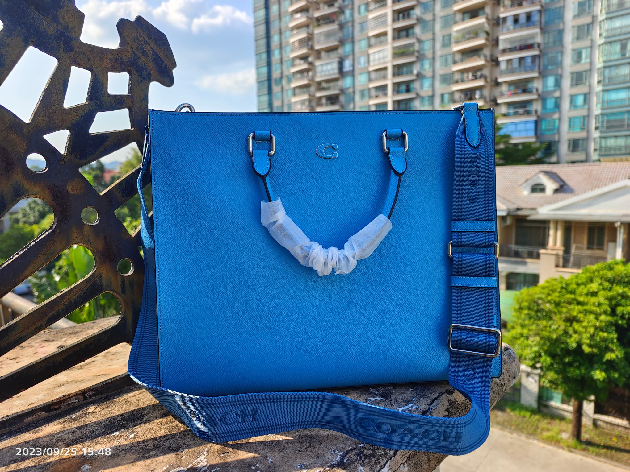 Coach Coach蔻驰cj844 男士黑色 标志40号托特包 手提包 标志40号托特包牛皮