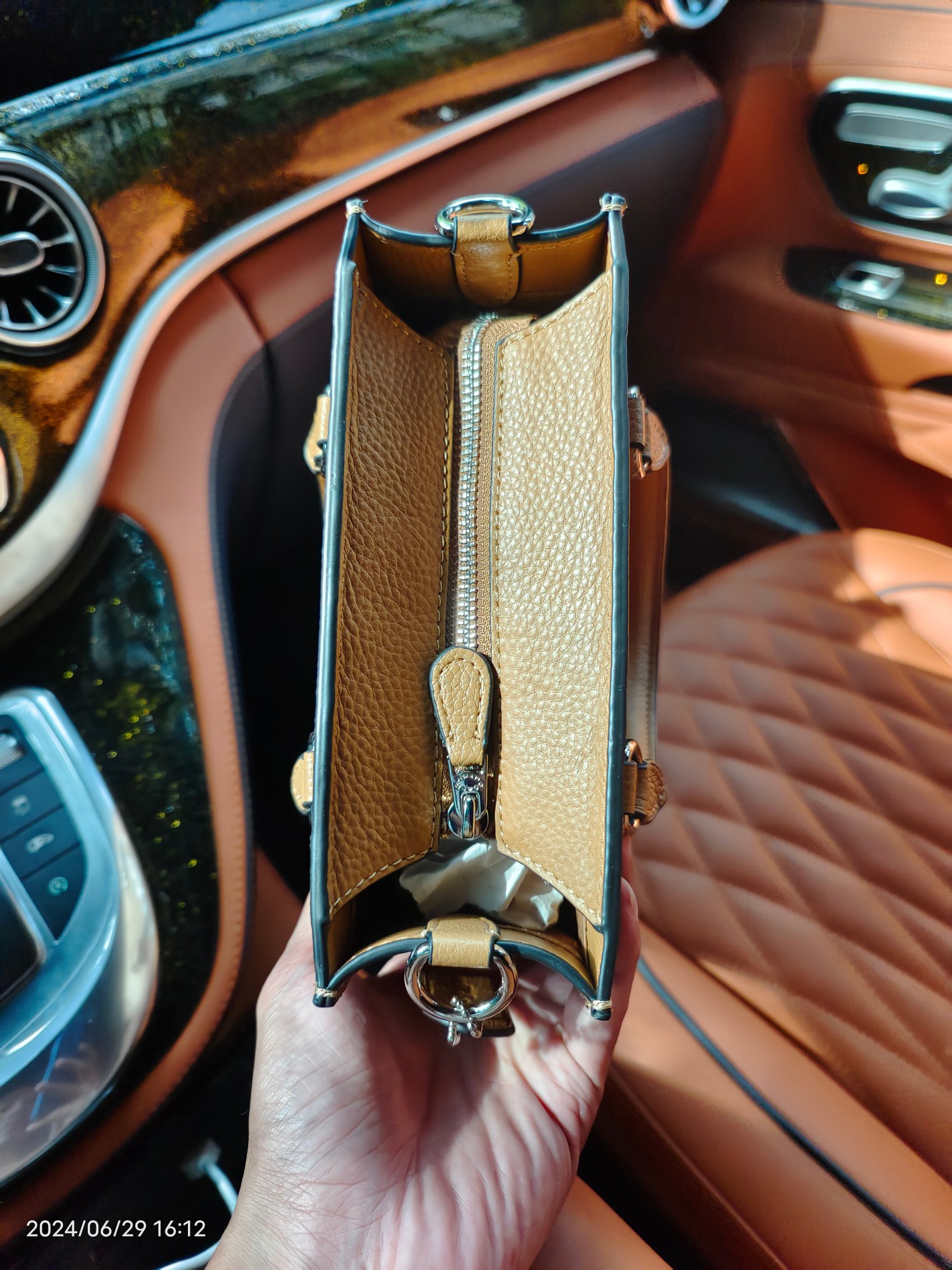 Coach CR312头层皮 级COACH/蔻驰奥莱 VARSITY元素DYLAN托特包通勤斜挎手提中号尺寸20