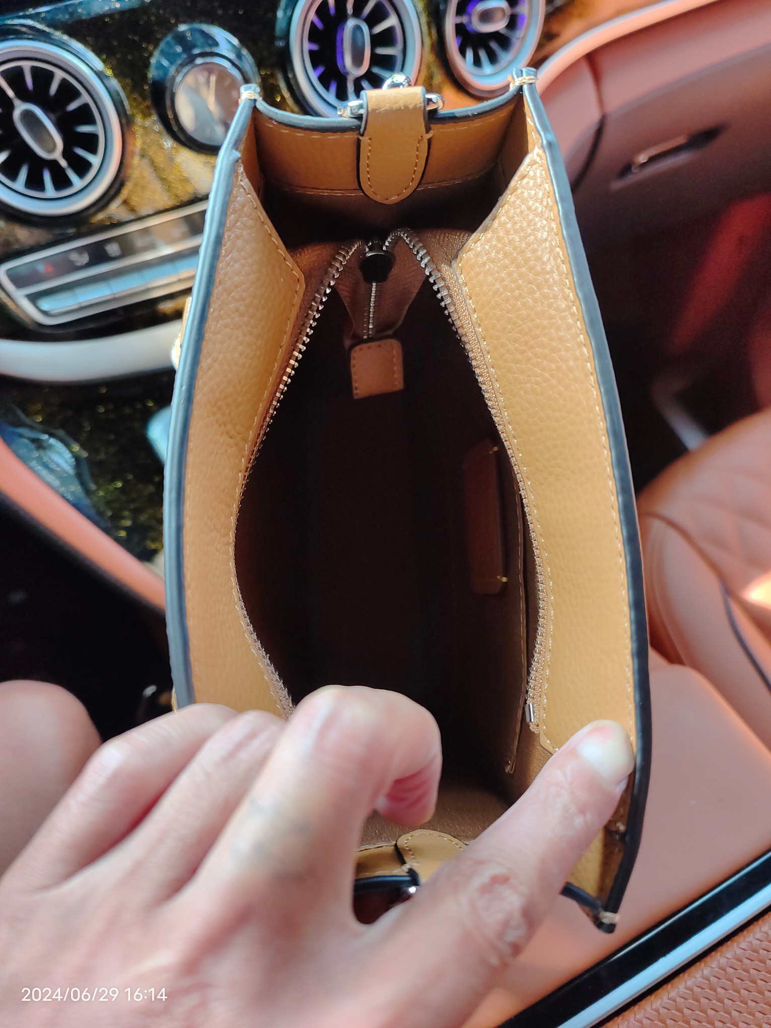 Coach CR312头层皮 级COACH/蔻驰奥莱 VARSITY元素DYLAN托特包通勤斜挎手提中号尺寸20