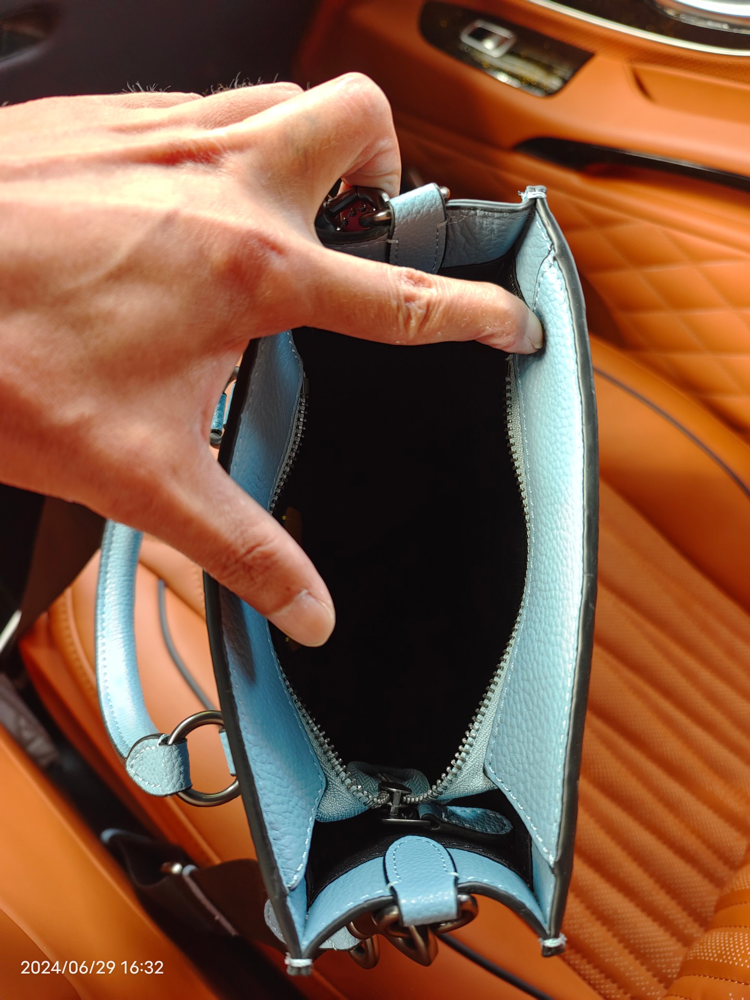 Coach CR312头层皮 级COACH/蔻驰奥莱 VARSITY元素DYLAN托特包通勤斜挎手提中号尺寸20