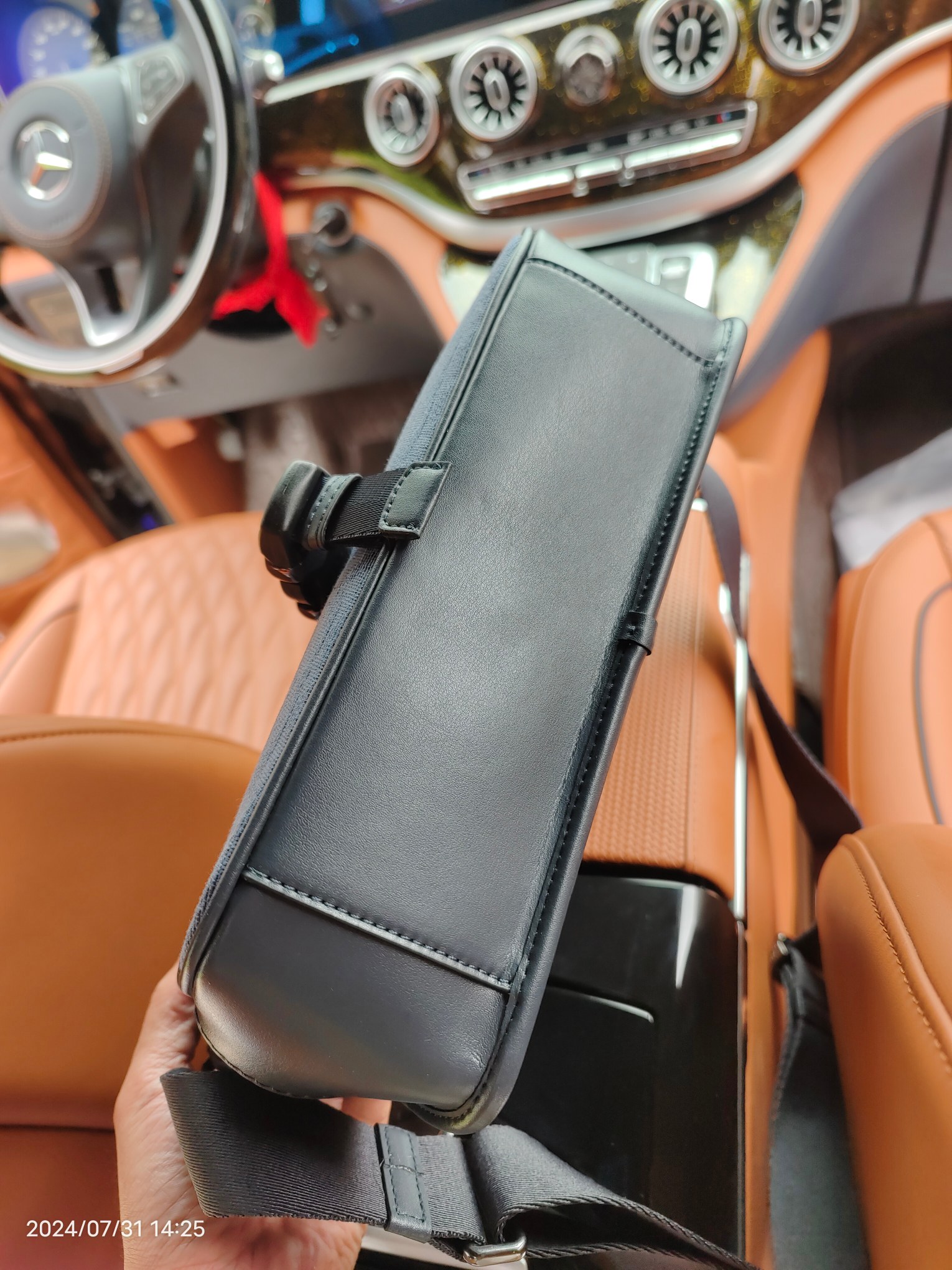 Coach COACH/蔻驰CU041浅蓝布配皮新款男包袋相机包 CU202 LEAGUE信使包尺寸29/7/20cm