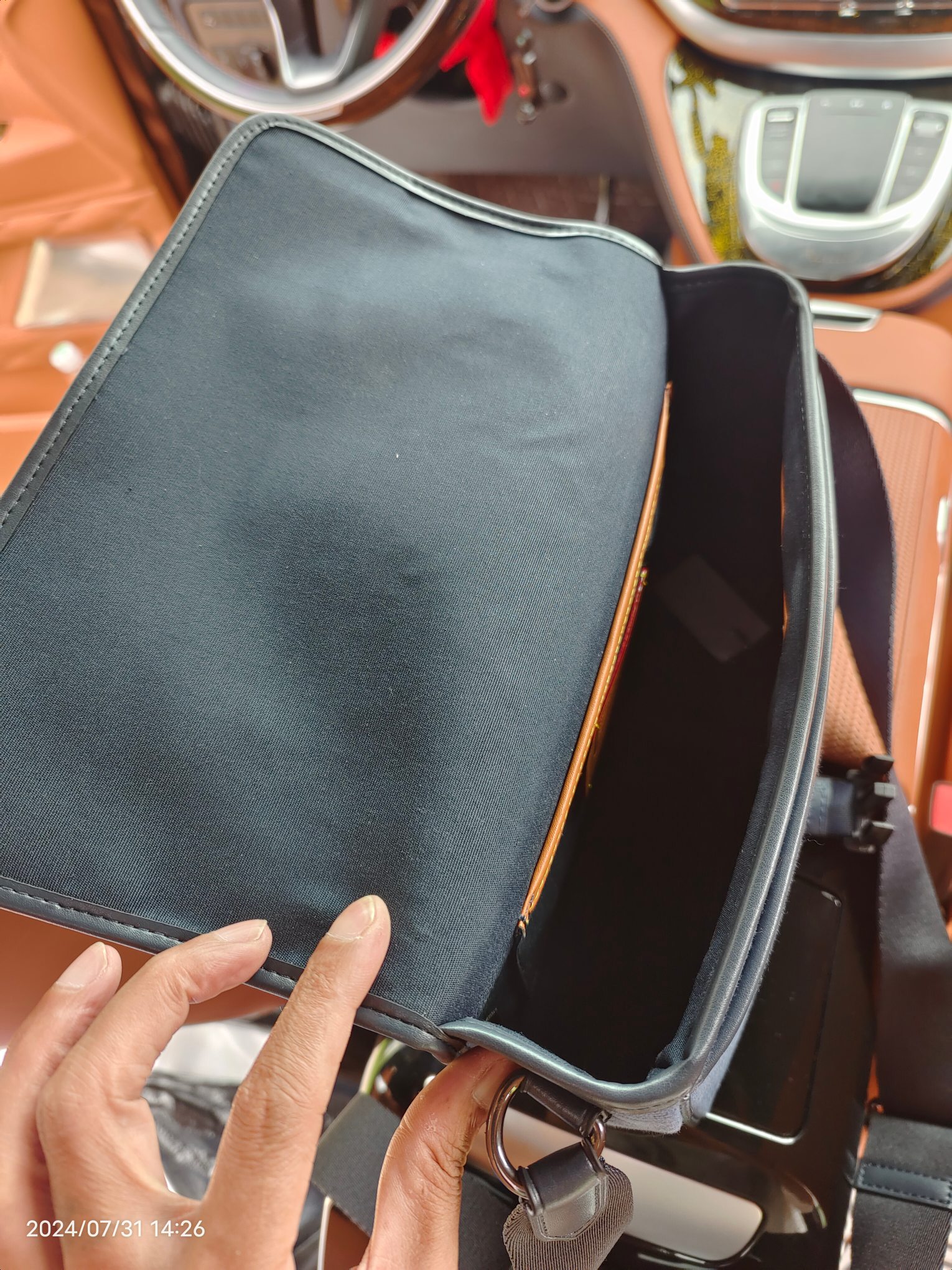 Coach COACH/蔻驰CU041浅蓝布配皮新款男包袋相机包 CU202 LEAGUE信使包尺寸29/7/20cm