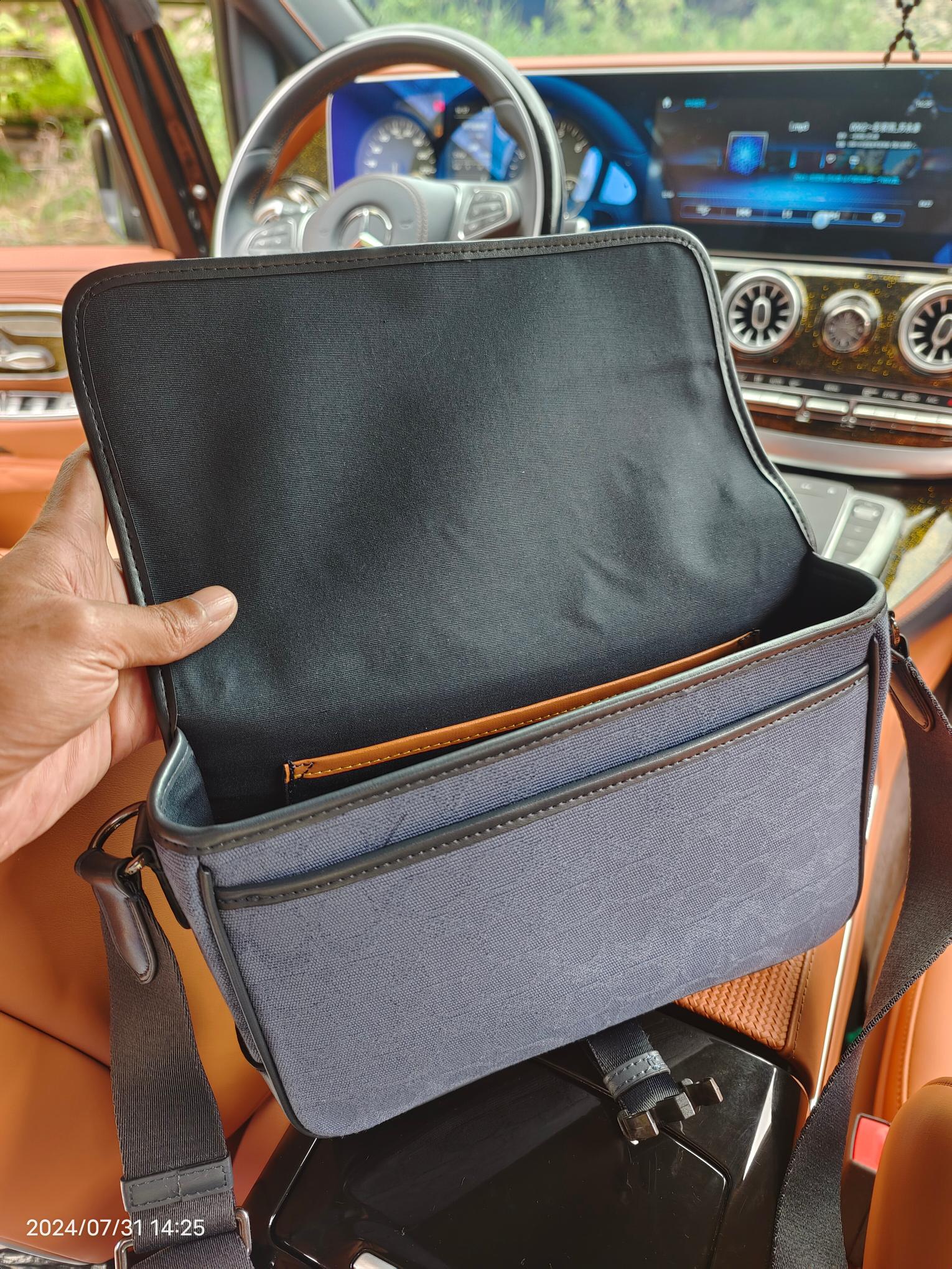 Coach COACH/蔻驰CU041浅蓝布配皮新款男包袋相机包 CU202 LEAGUE信使包尺寸29/7/20cm