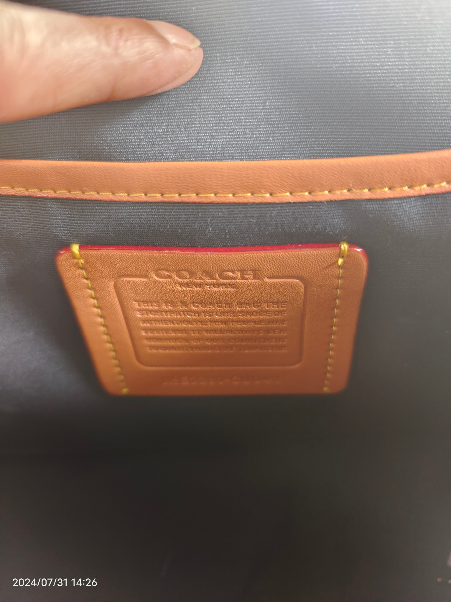 Coach COACH/蔻驰CU041浅蓝布配皮新款男包袋相机包 CU202 LEAGUE信使包尺寸29/7/20cm