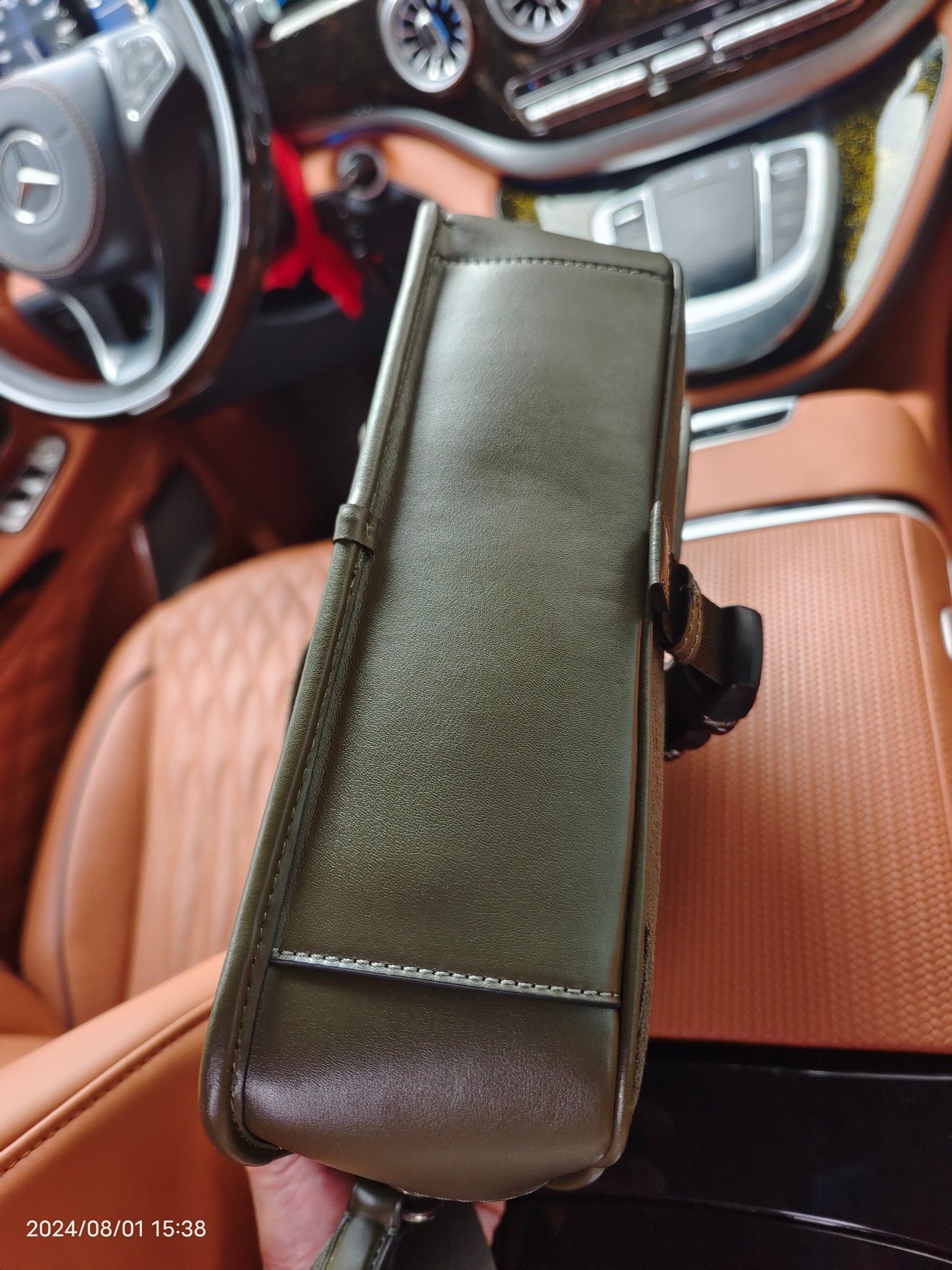 Coach COACH/蔻驰CU041浅蓝布配皮新款男包袋相机包 CU202 LEAGUE信使包尺寸29/7/20cm