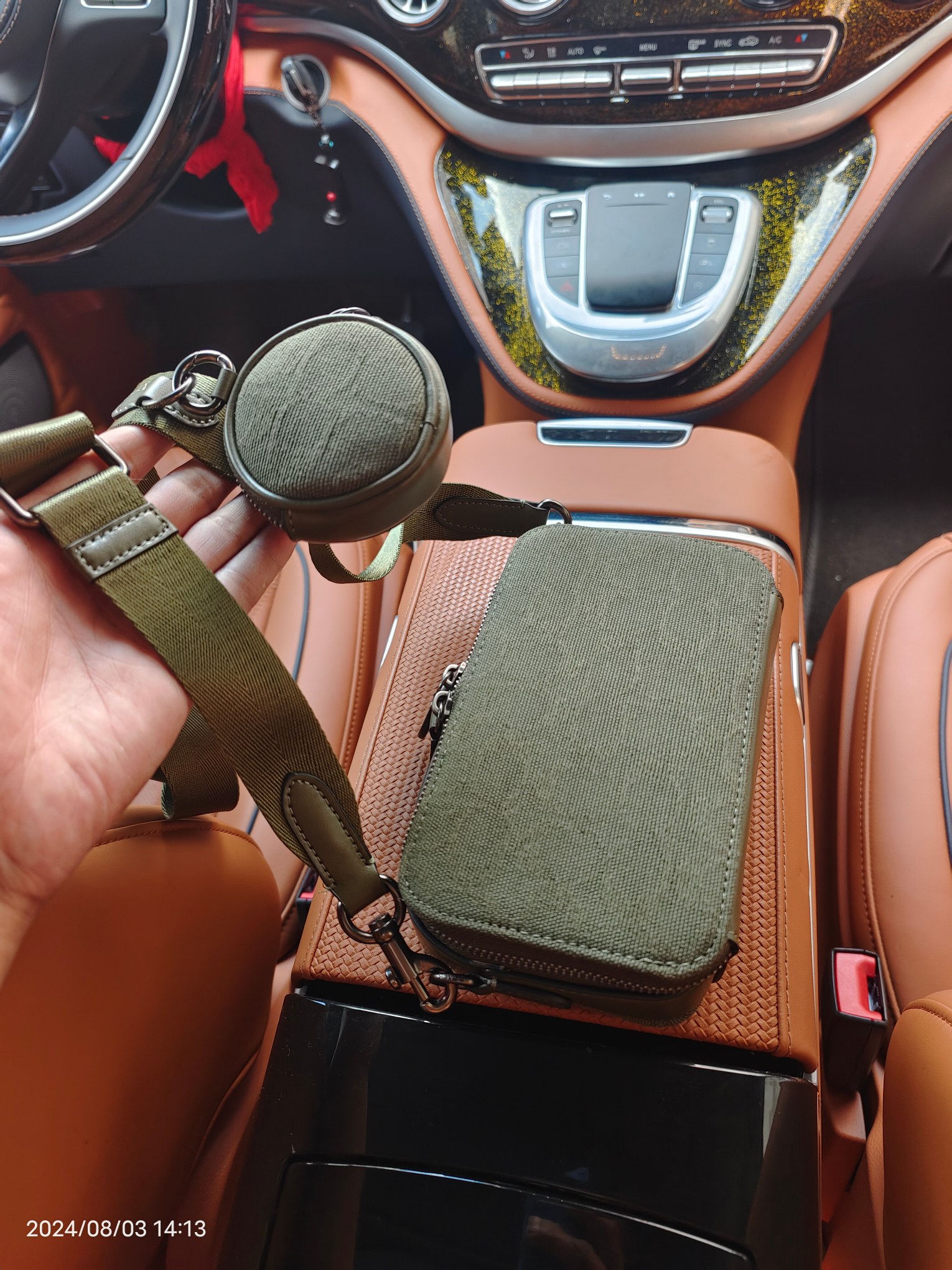 Coach CU207军绿色 COACH蔻驰男包新款CHARTER纤巧型单肩斜挎包