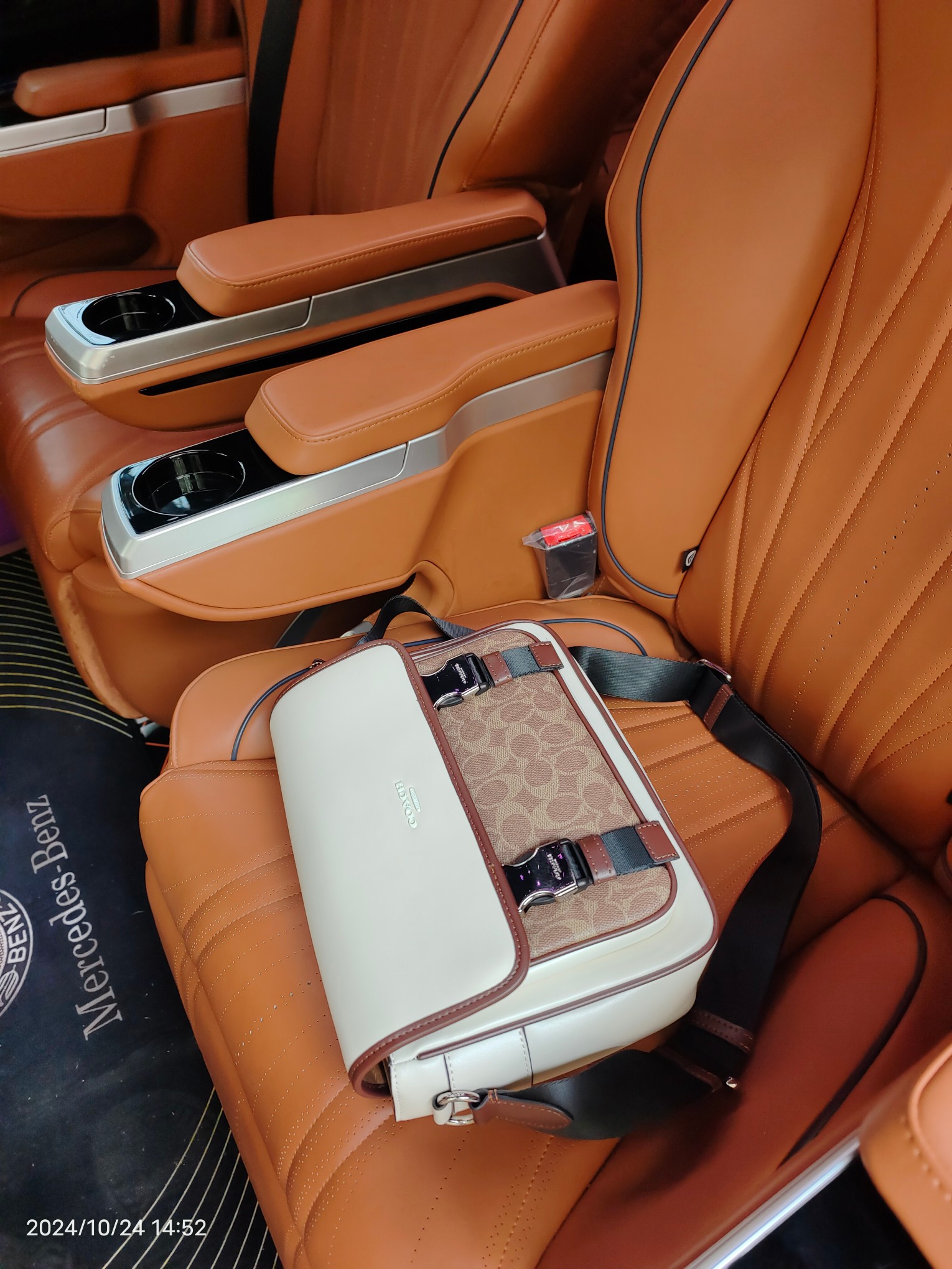 Coach COACH/蔻驰奥莱CT716 CT753 CU110男士 标志老花 RACER信使包 翻盖邮差包斜挎包