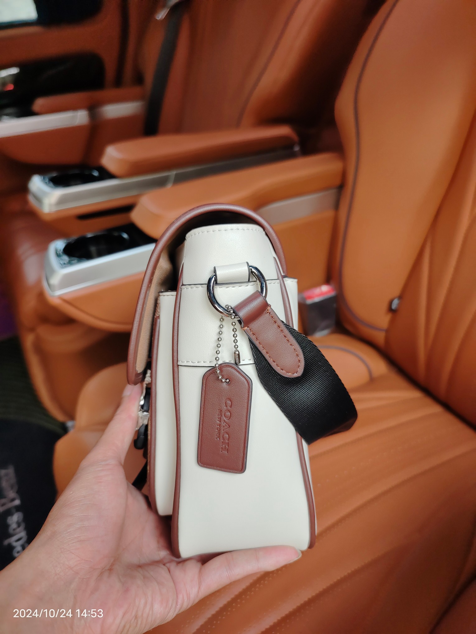 Coach COACH/蔻驰奥莱CT716 CT753 CU110男士 标志老花 RACER信使包 翻盖邮差包斜挎包