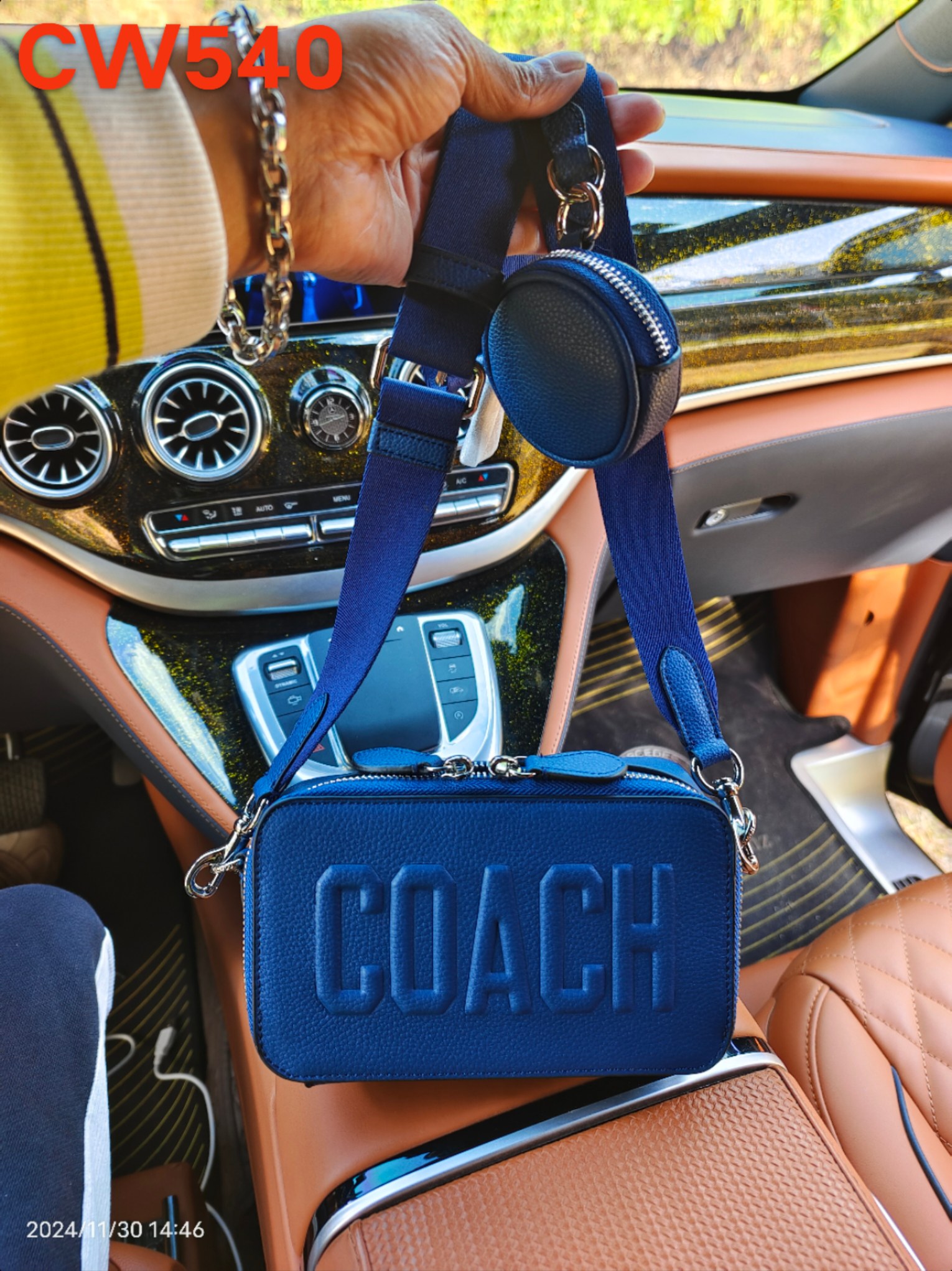 Coach CW540头层皮最新款 COACH蔻驰男包新款CHARTER纤巧型单肩斜挎包 相机包 新款charter男士款尺寸20/12/5cm