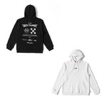 Off-White Clothing Hoodies White Printing Hooded Top