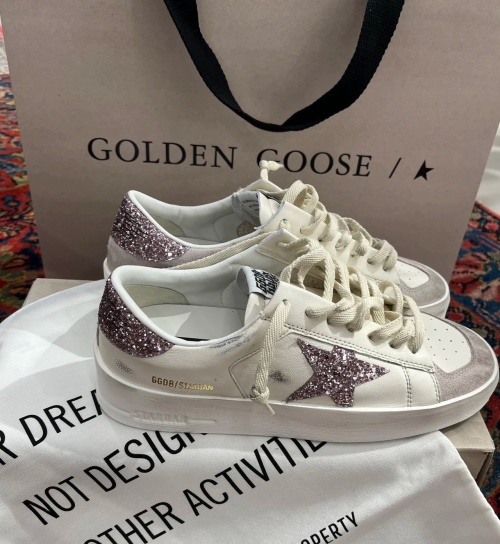 Golden Goose Stardan Glitter Star Leather Sneakers, Unisex Design 1 Golden Goose Stardan Glitter Star Leather Sneakers, Unisex Design