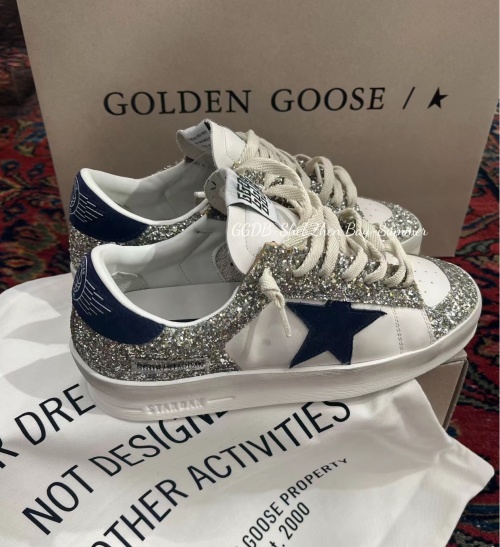 Golden Goose Stardan Glitter Sneakers - Stylish Distressed Design 1 Golden Goose Stardan Glitter Sneakers - Stylish Distressed Design