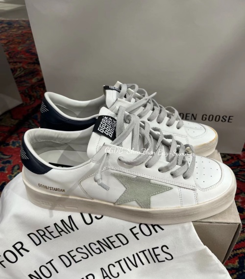 Golden Goose Stardan Leather Sneakers, Unisex Dirty Look, Thick Sole 1 Golden Goose Stardan Leather Sneakers, Unisex Dirty Look, Thick Sole