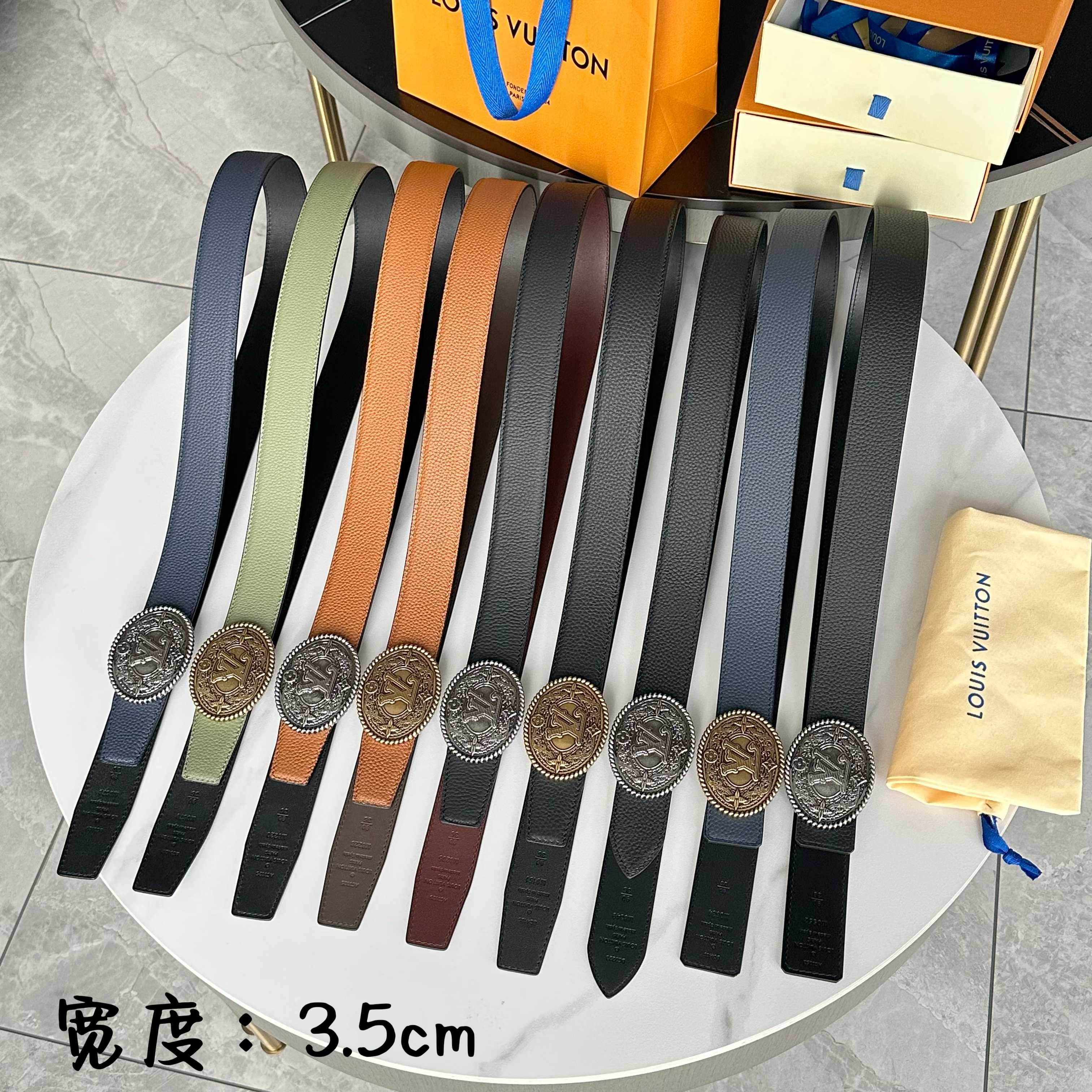 L0UIS VUITT0N 今 驴家男士原單腰帶 双八字头尾设计款
