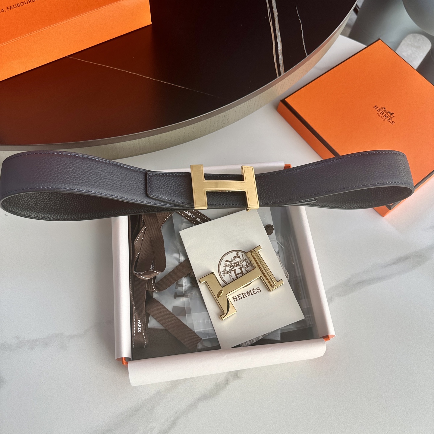 HermeS P255 原版包裝 38mm メンズリバーシブルベルト