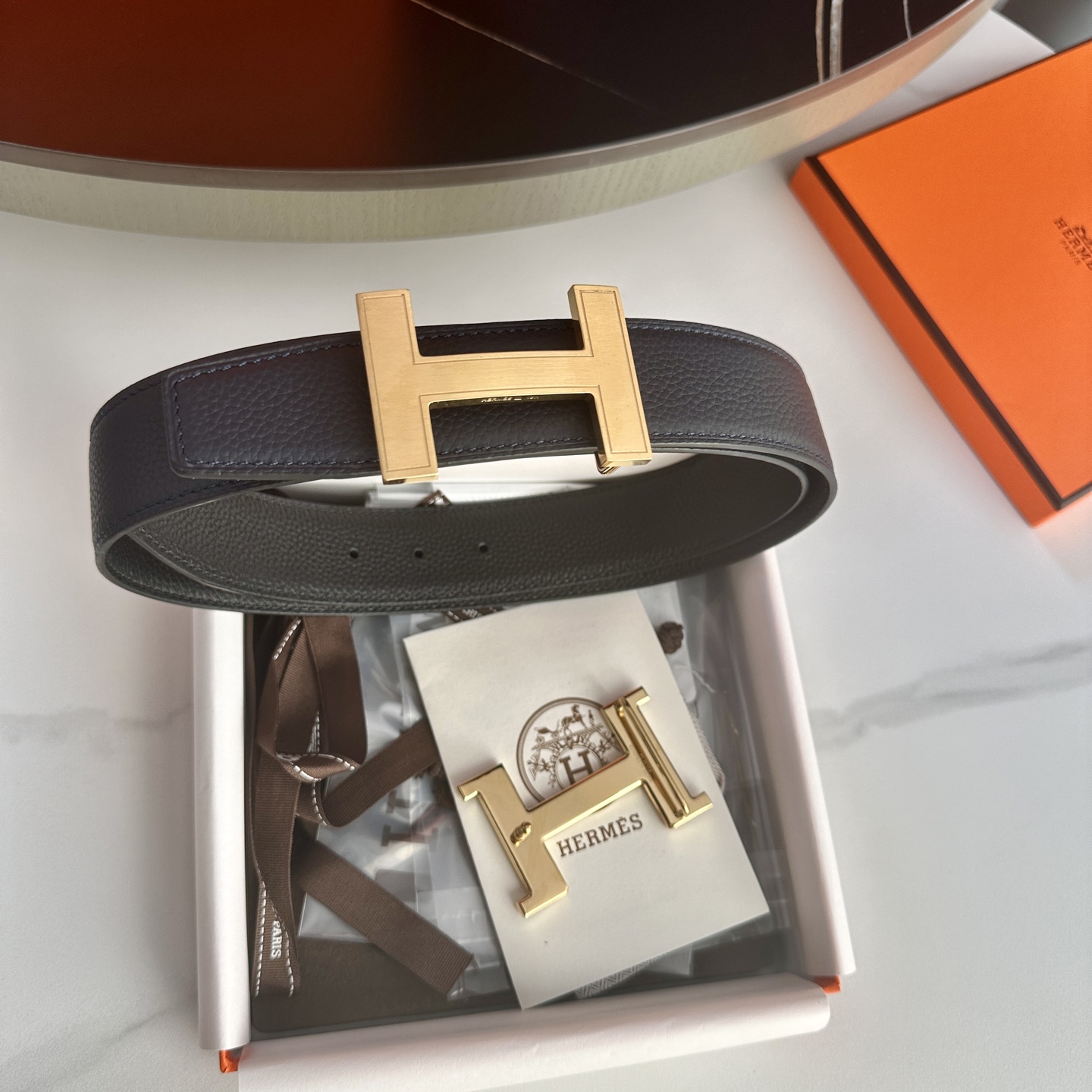 HermeS P255 原版包裝 38mm メンズリバーシブルベルト