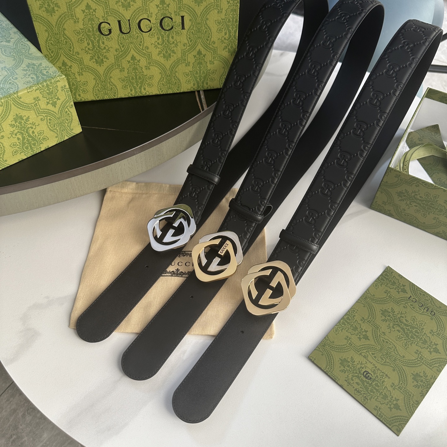 Gucci Men’s Belt: Real-Grade Leather with Waterproof Classic Design - 图片 6