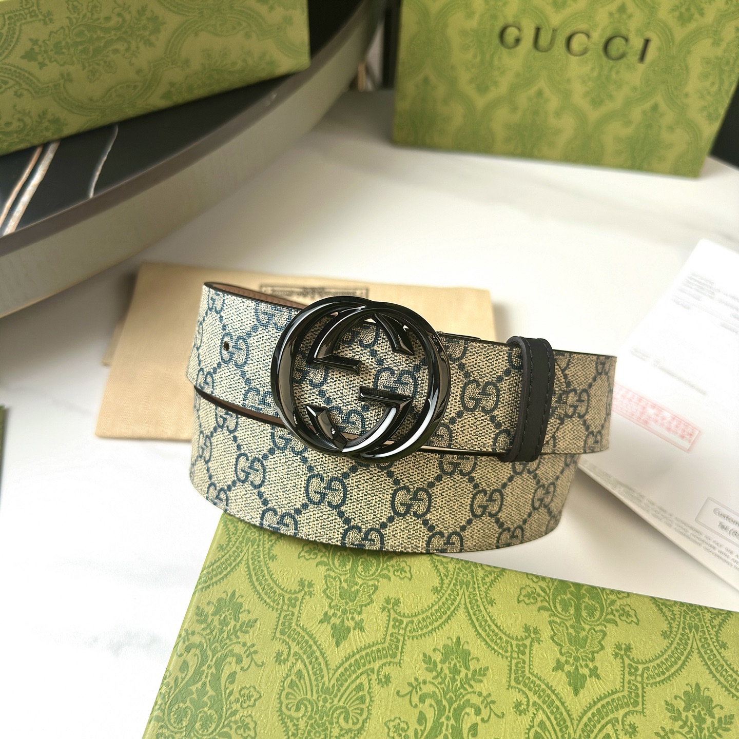 Gucci Men’s Real-Grade Leather Belt Collection: Classic, Waterproof, and Stylish - 图片 2