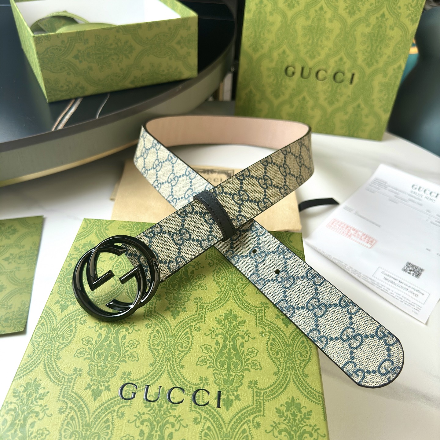 Gucci Men’s Real-Grade Leather Belt Collection: Classic, Waterproof, and Stylish - 图片 1