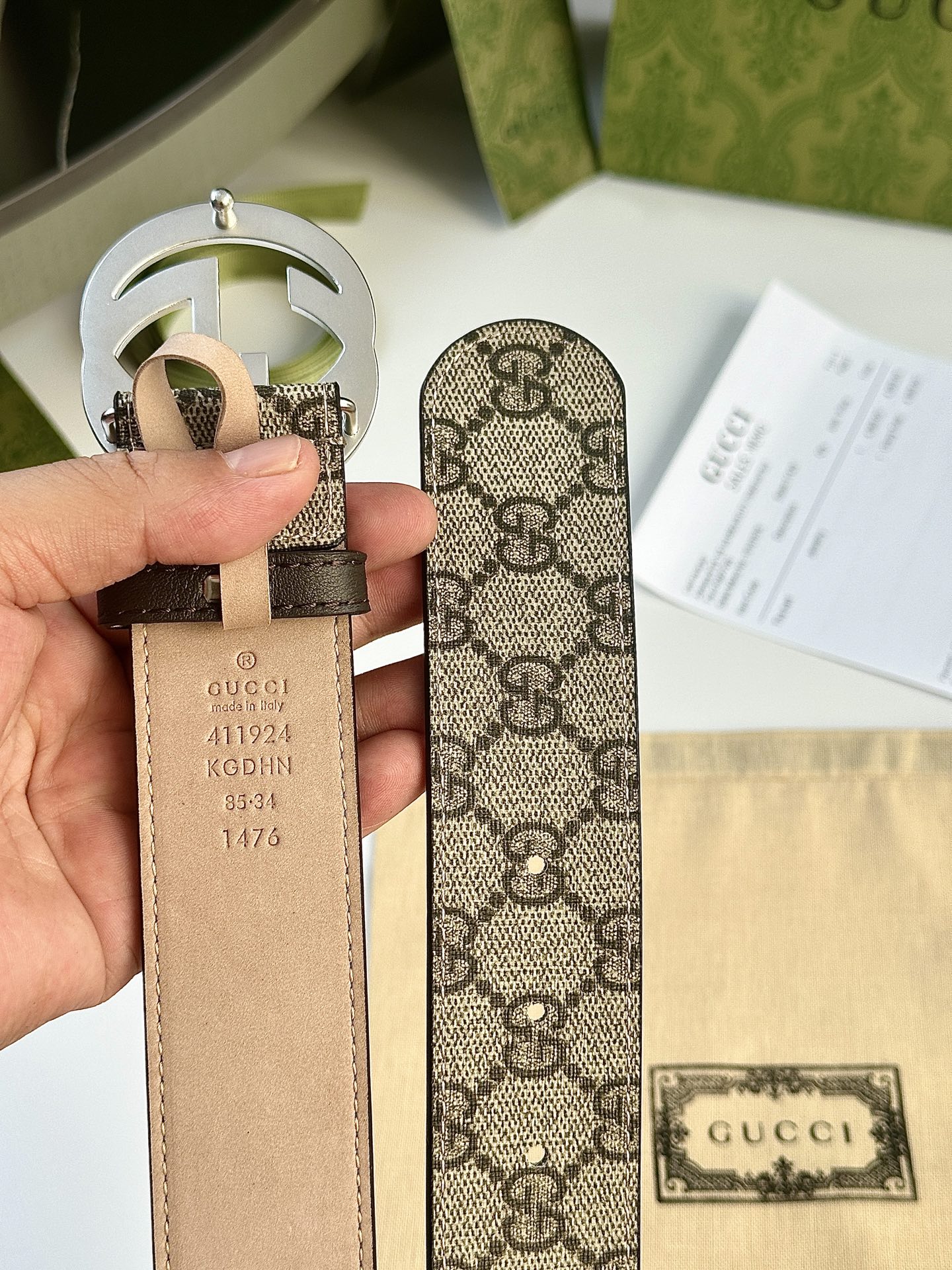 Luxury Gucci Men’s Belts: Real-Grade Collegiate Style with Classic Waterproof Design - 图片 7